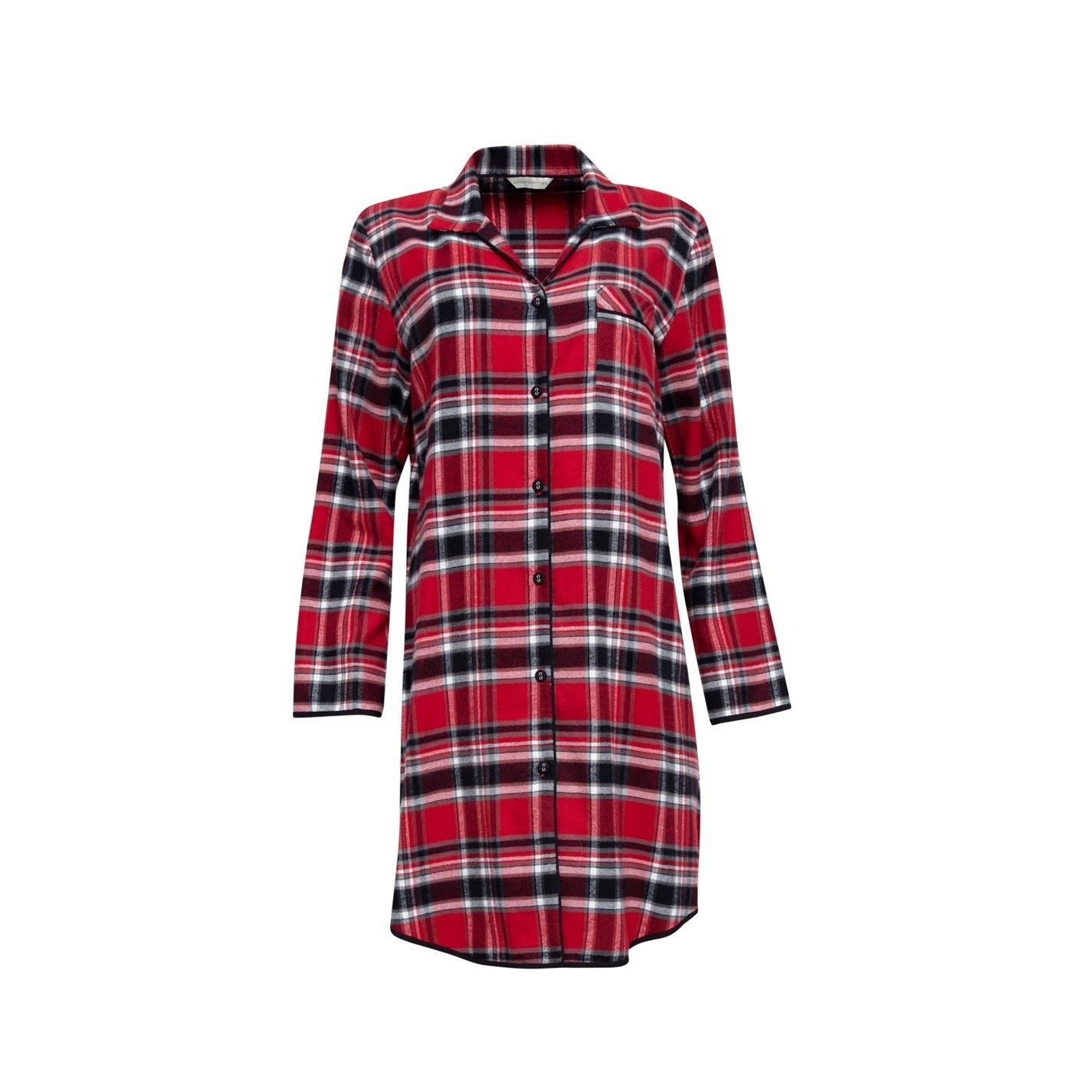 Red Check - Cyberjammies - Women's Windsor Super Cosy Check Nightshirt - 3