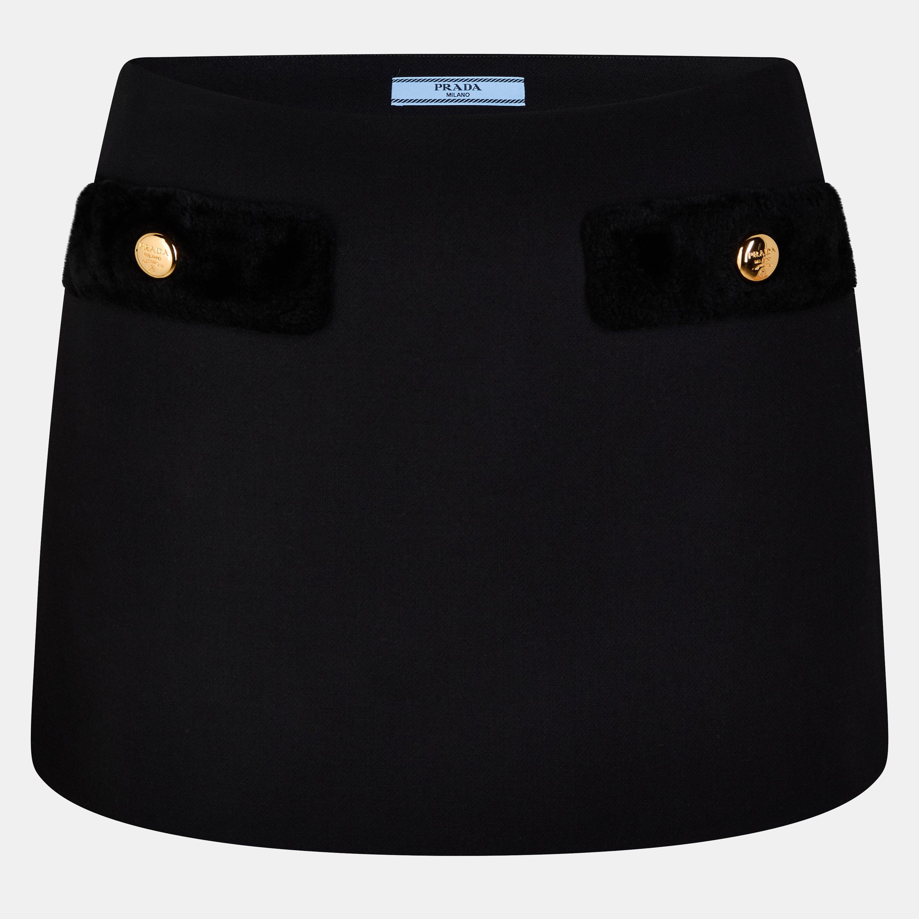 Prada Mini Skirt - Nero - Size 6 (38)