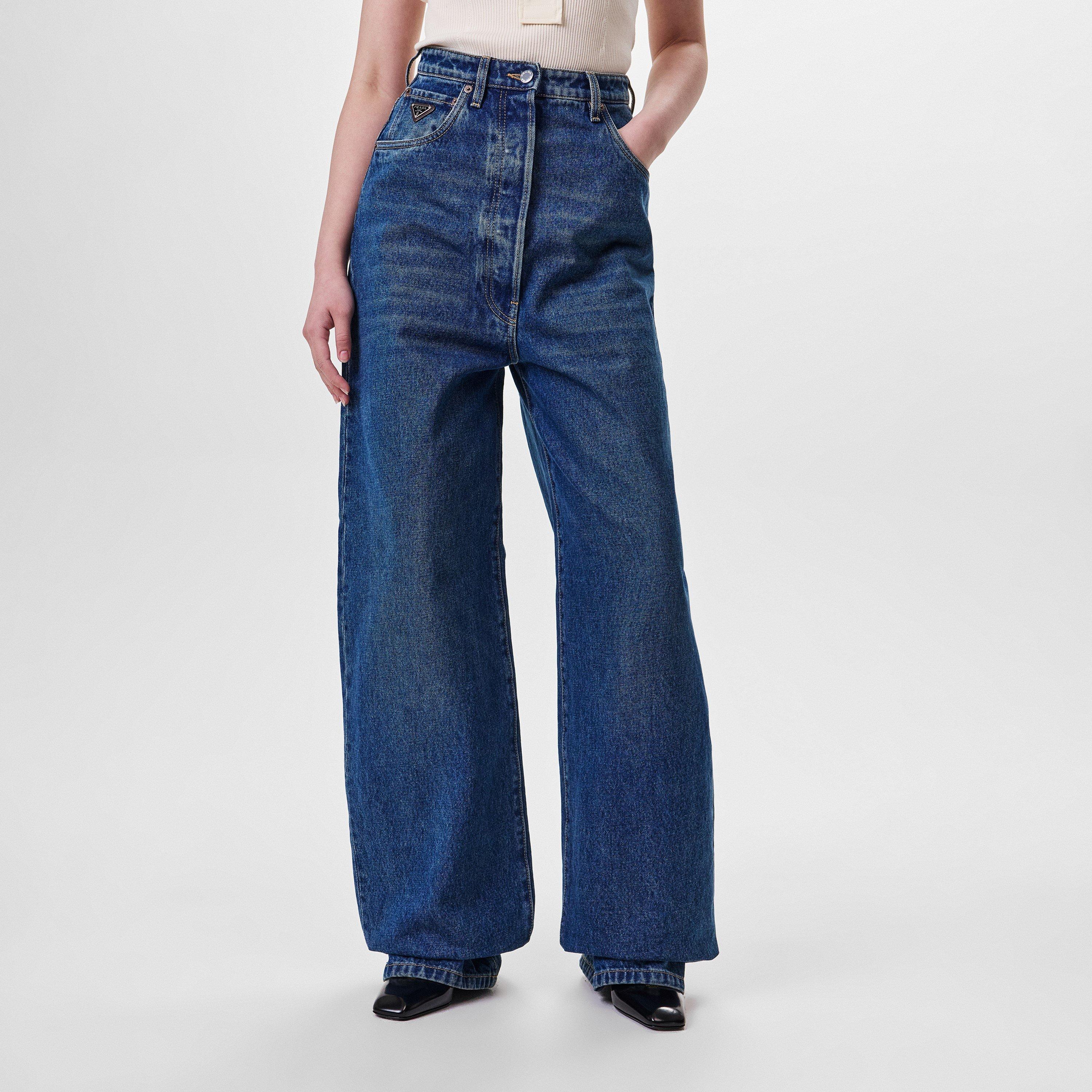Bleu - Prada - Wide Leg Jeans - 3