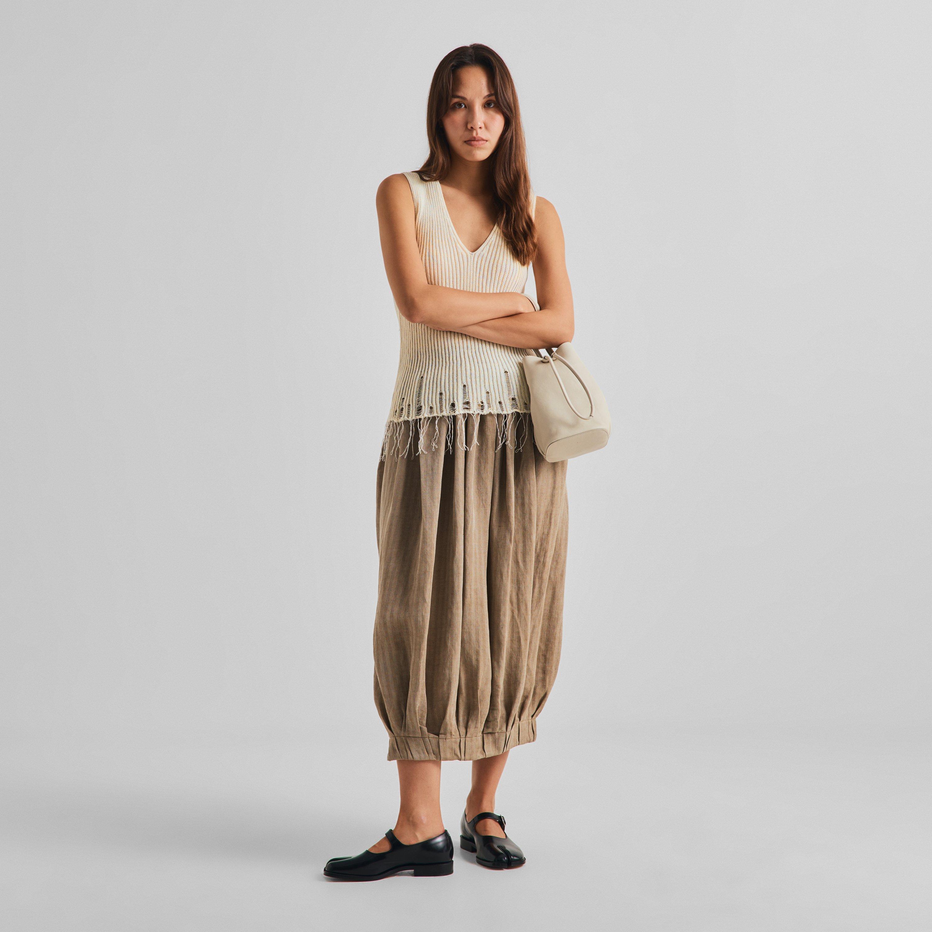 Off White - Uma Wang - Women's V Neck Top Knitted Sweater Vest - 6