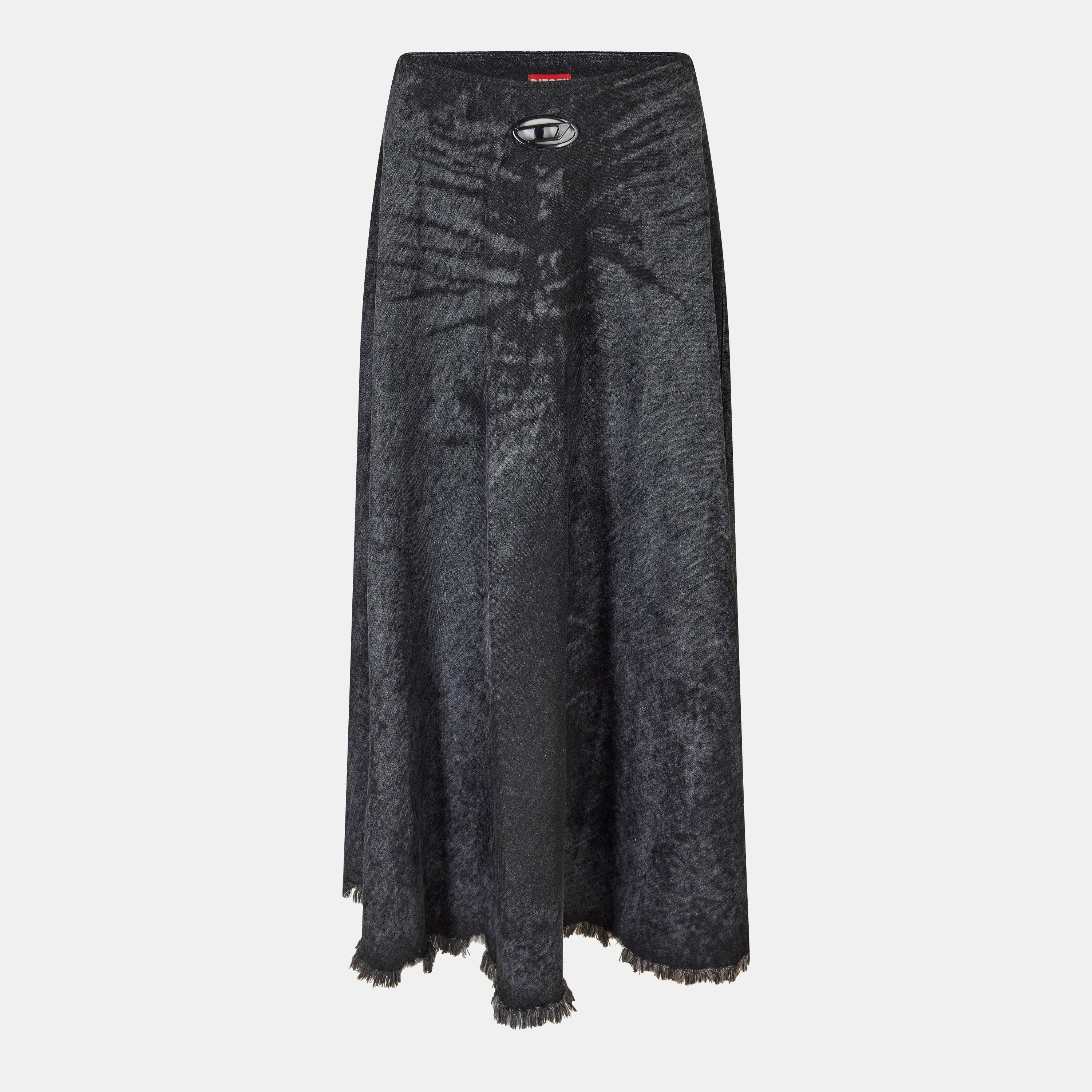 01 - Diesel - Womens De-Hannie-Fsh Denim Skirt - 1