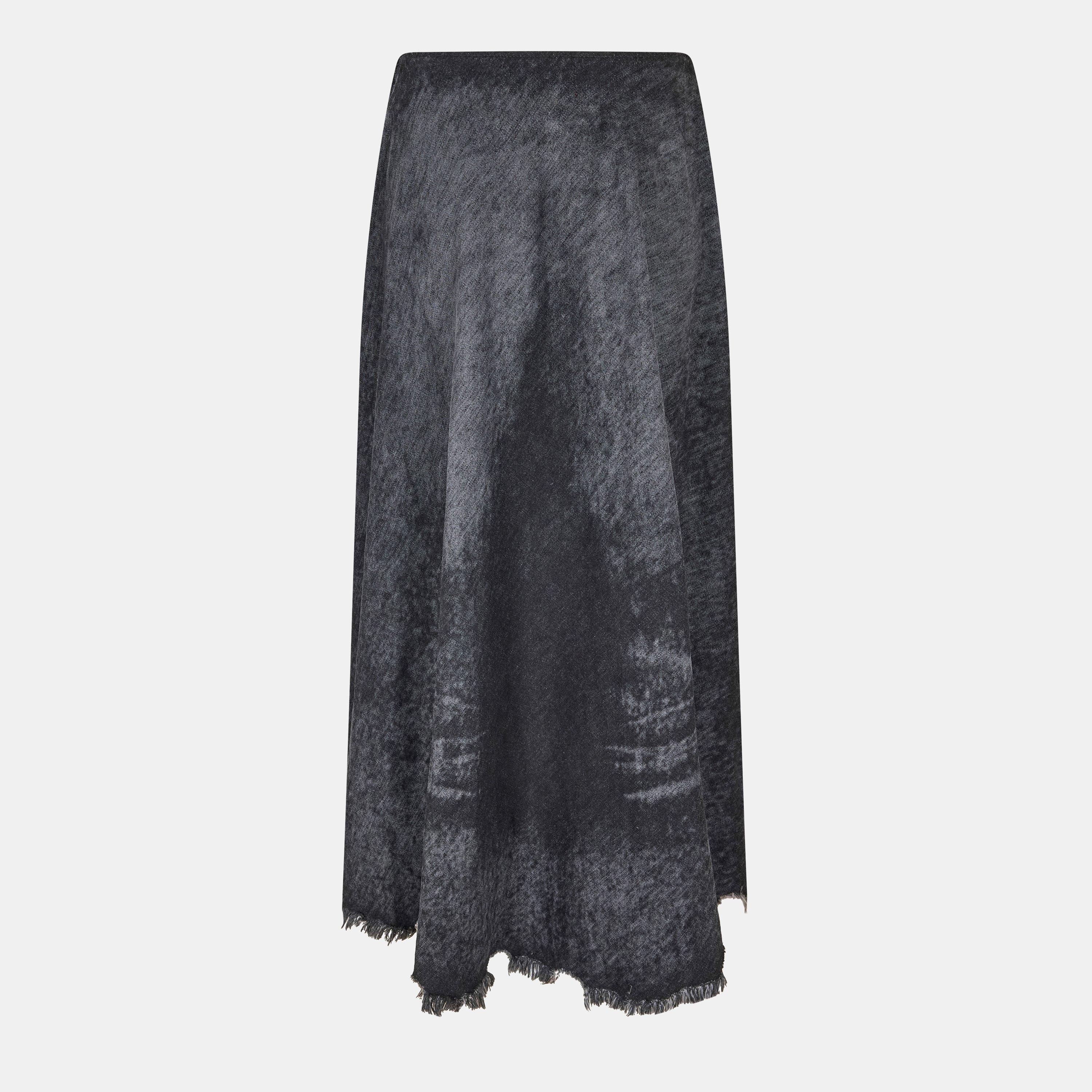 01 - Diesel - Womens De-Hannie-Fsh Denim Skirt - 2