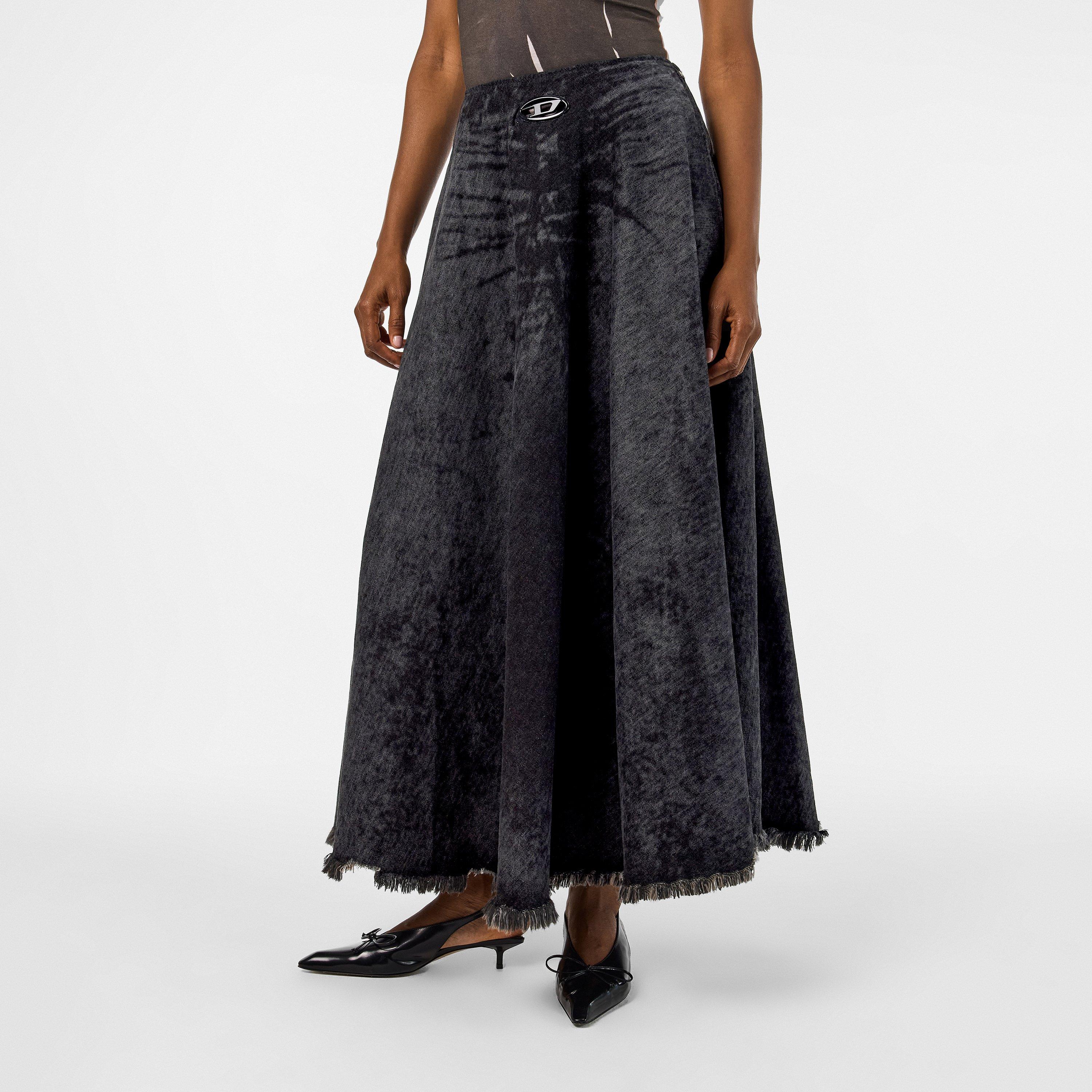 01 - Diesel - Womens De-Hannie-Fsh Denim Skirt - 3