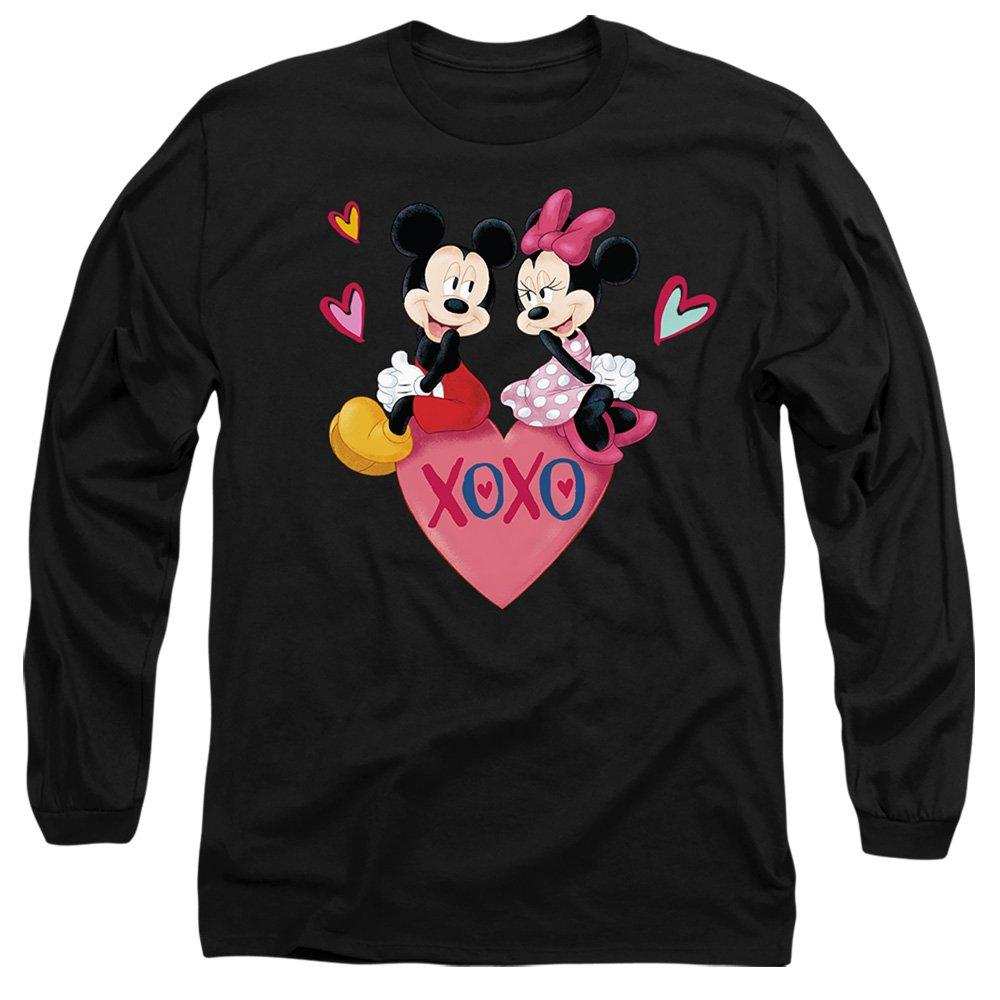 Black - Disney - Mickey and Minnie Mouse Valentines Day Long Sleev - 1