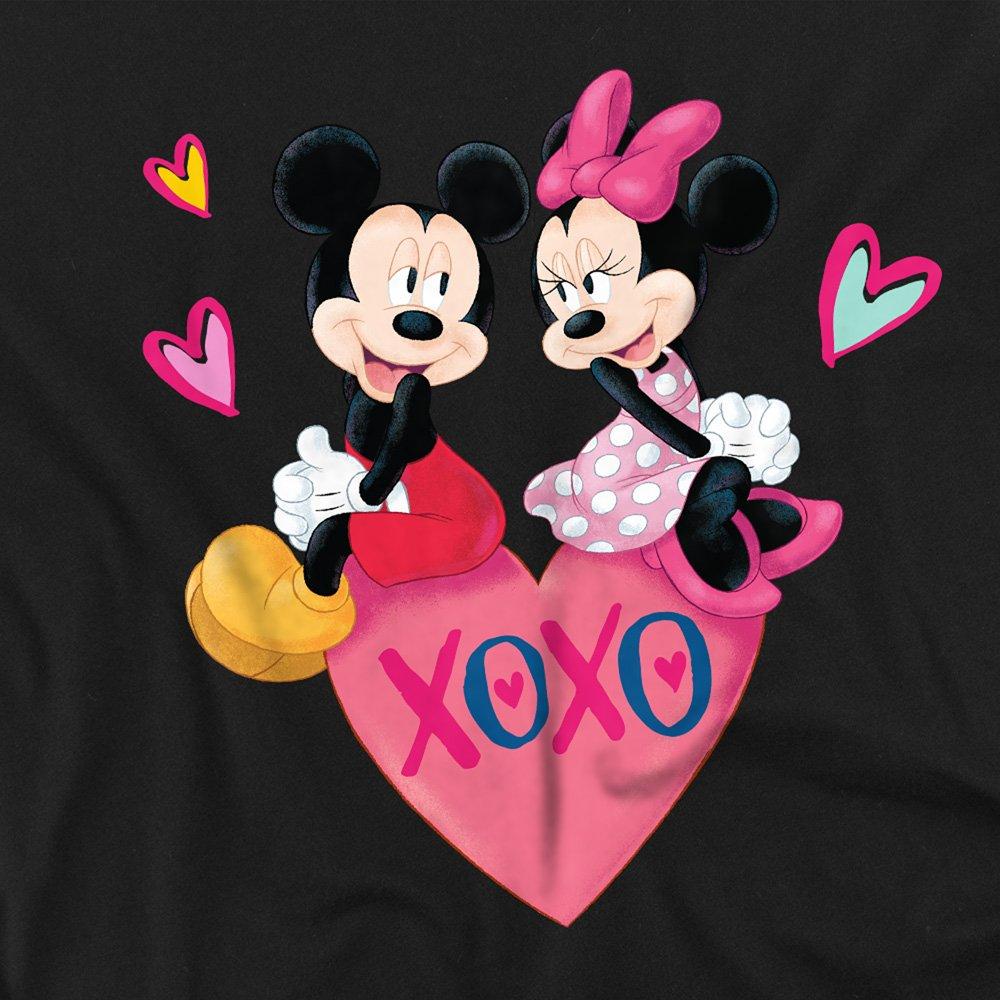 Black - Disney - Mickey and Minnie Mouse Valentines Day Long Sleev - 2