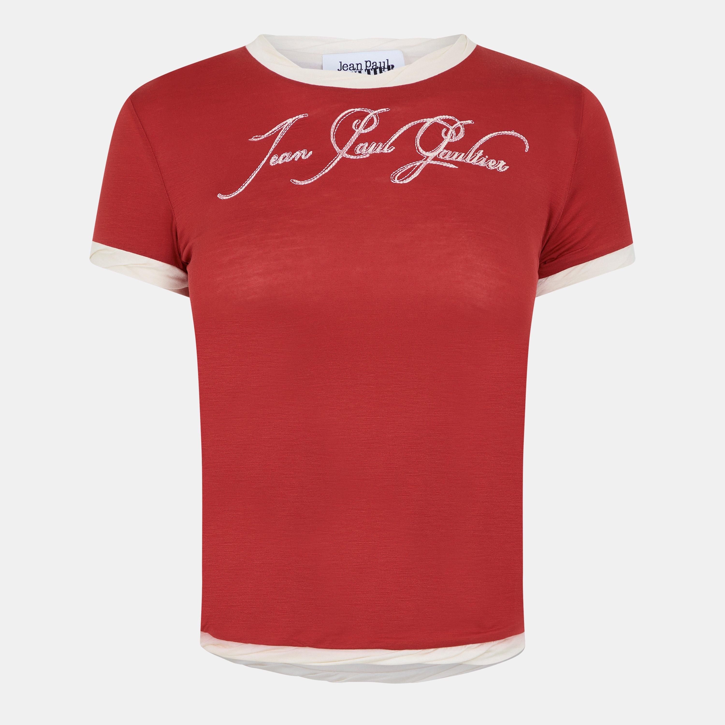 Red - Jean Paul Gaultier - Women's Baby Tee - 1