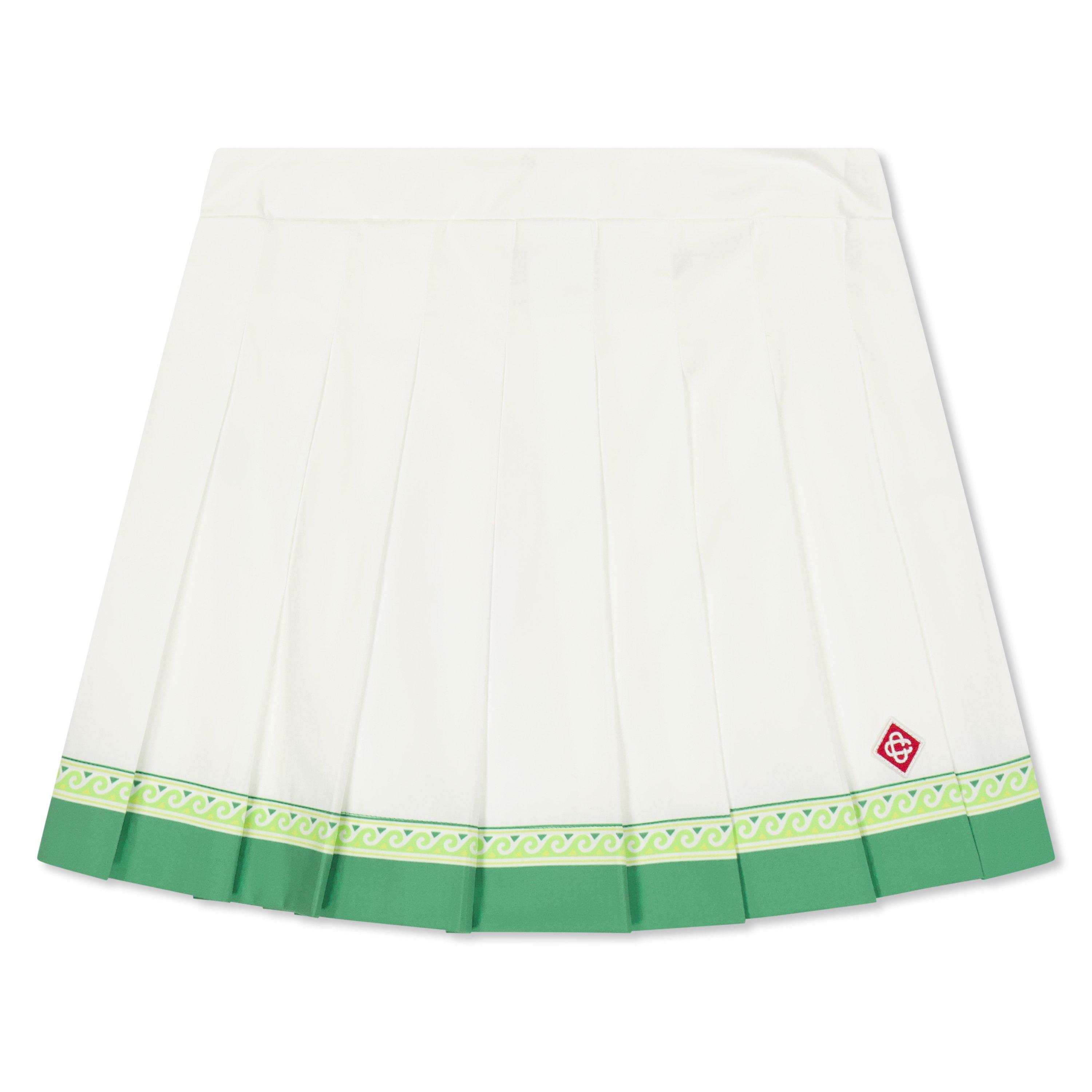 Casablanca Kids' Pleated Mini Skirt - White - Size 11-12Y