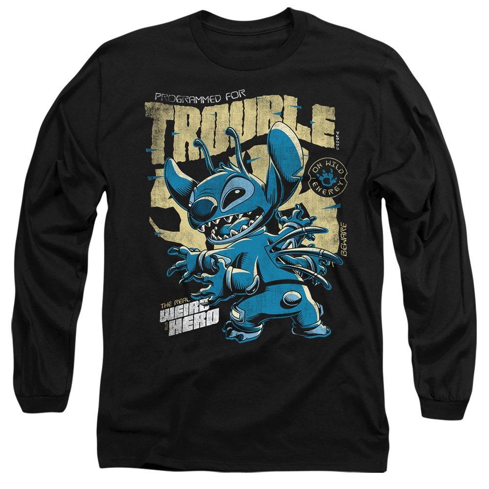 Black - Disney - Lilo And Stitch Trouble Comic Long Sleeve T-Shirt - 1