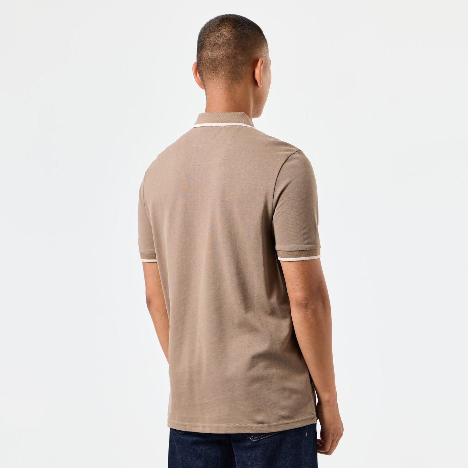 Brown - Weekend Offender - Shore Zipped Polo Shirt - 2