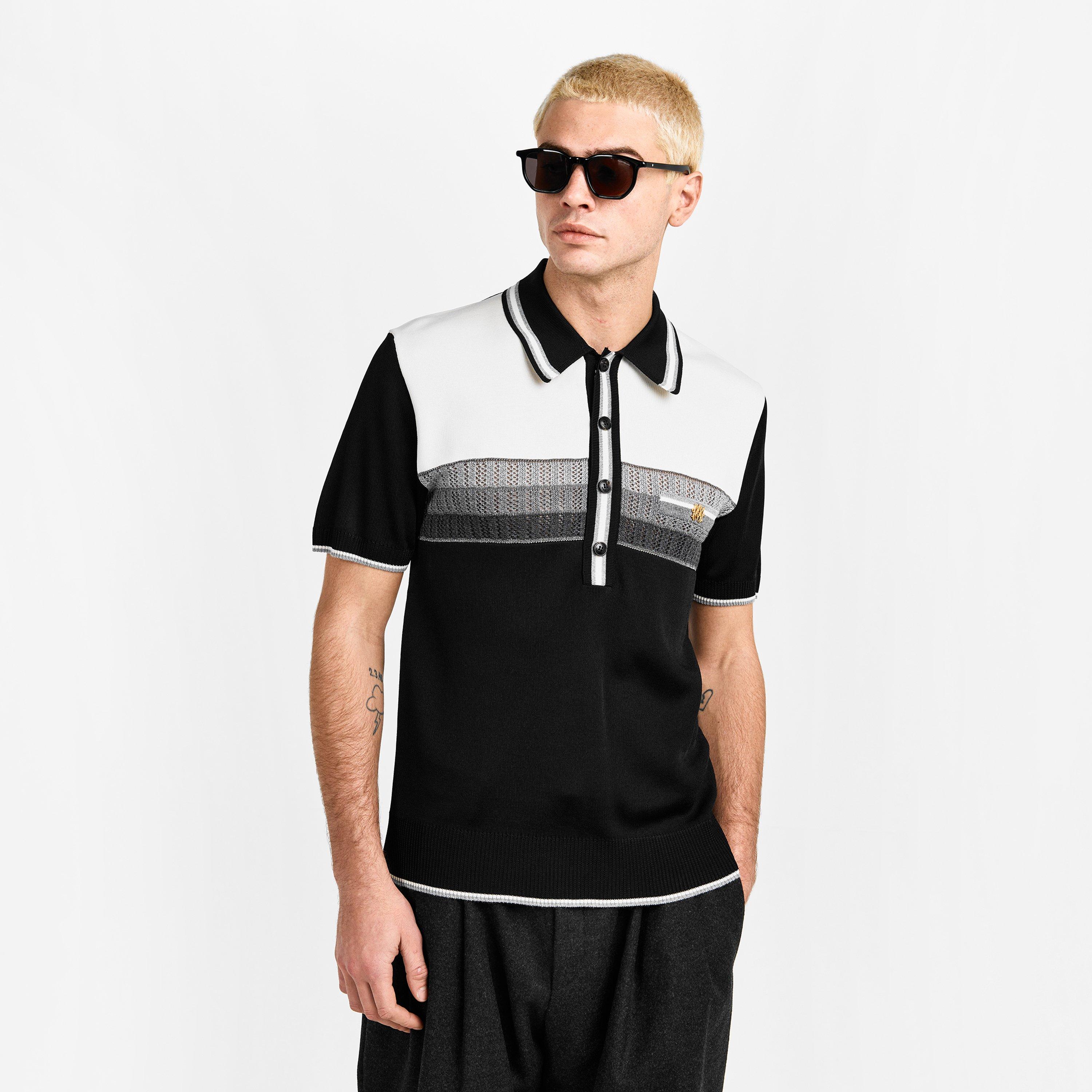 Black - Amiri - Men's Striped Knitted Top - 3