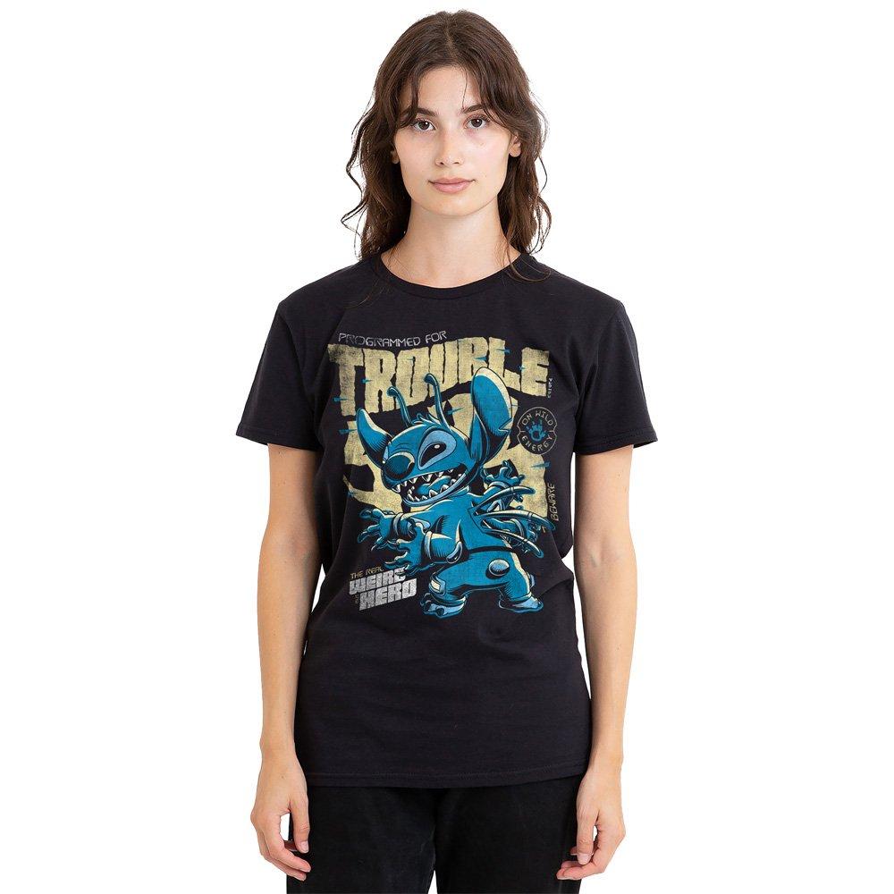 Black - Disney - Lilo And Stitch Trouble Comic T-Shirt Black - 1
