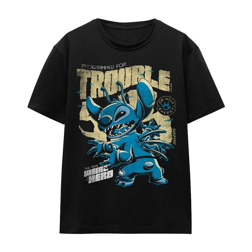 Black - Disney - Lilo And Stitch Trouble Comic T-Shirt Black - 4