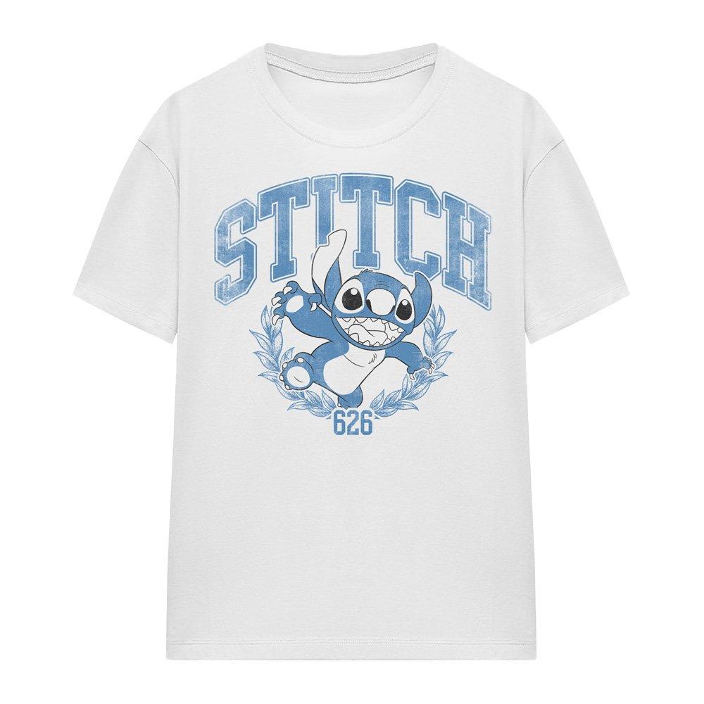White - Disney - Lilo And Stitch College T-Shirt White - 4