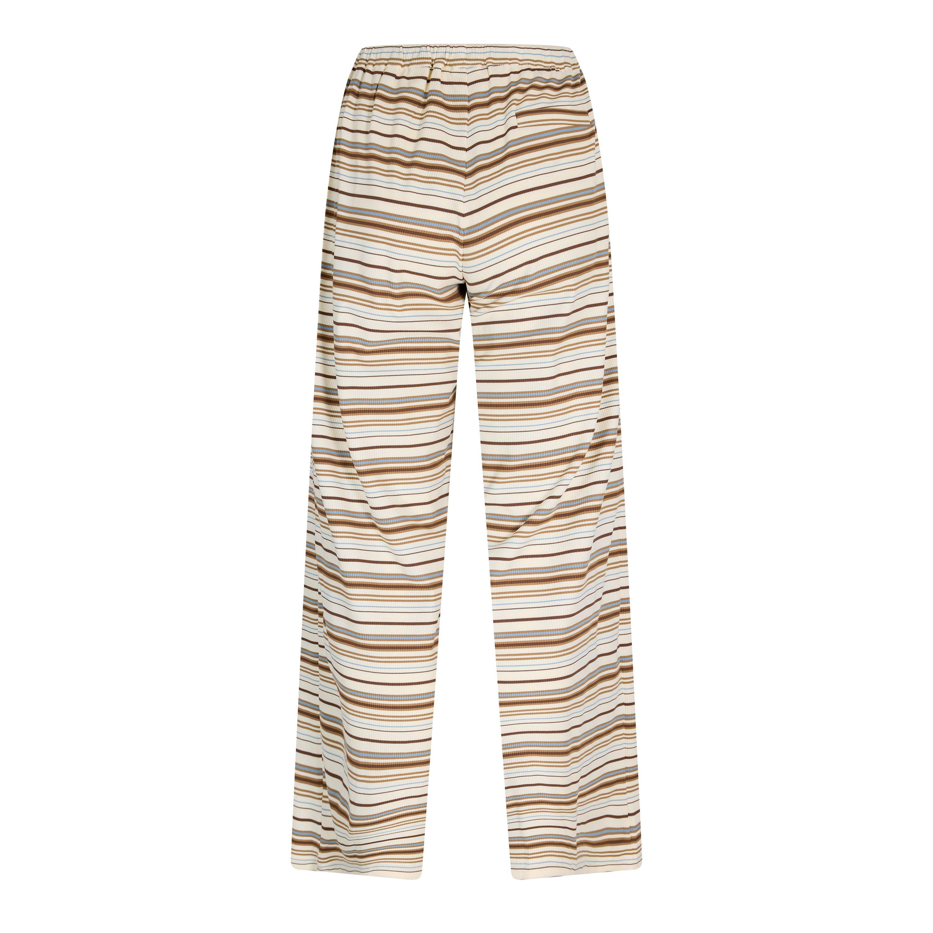 Beige - The Couture Club - Womens Ribbed Striped Trousers - 2