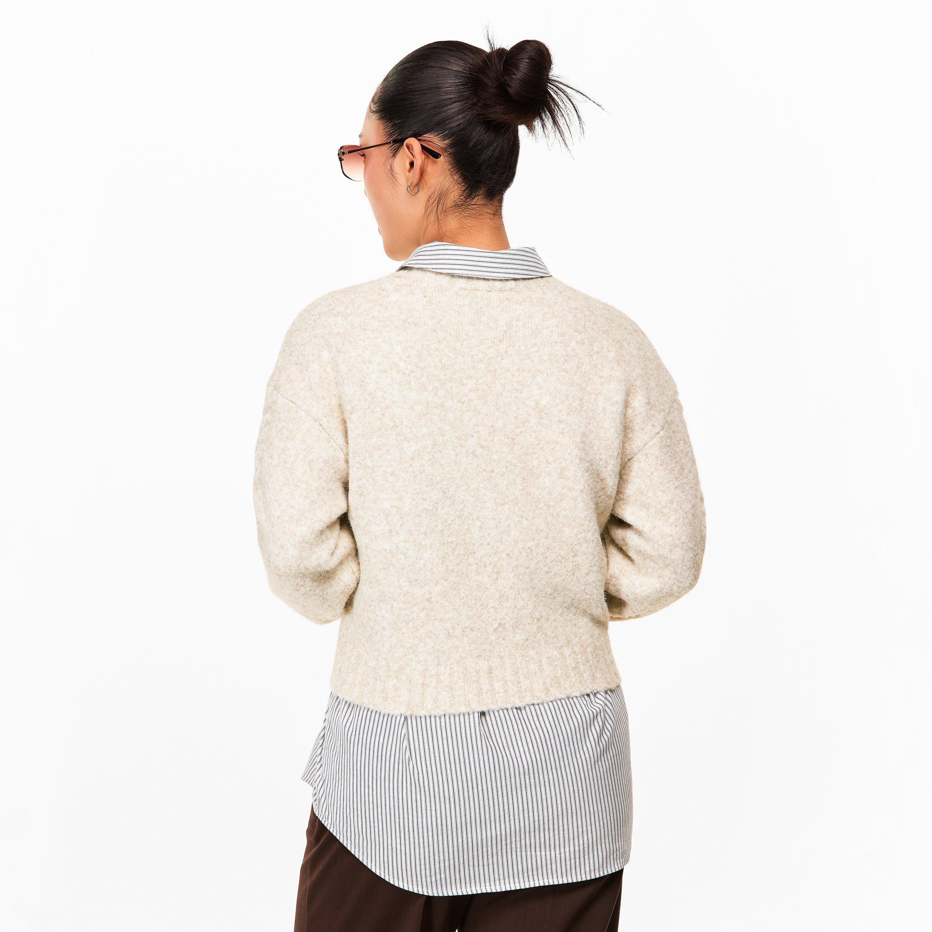 Beige - The Couture Club - Couture Emb Bcle Jmp Ld62 - 4