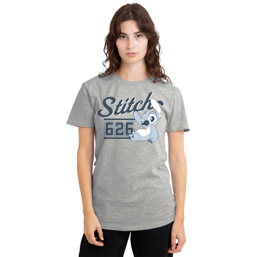 Grey - Disney - Lilo And Stitch 626 Sports Classic T Shirt Heathe - 1