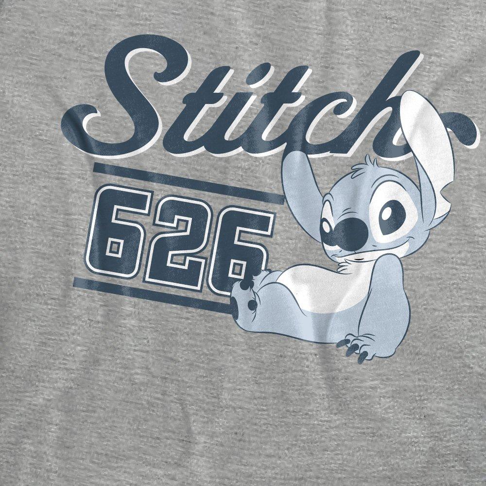 Grey - Disney - Lilo And Stitch 626 Sports Classic T Shirt Heathe - 2