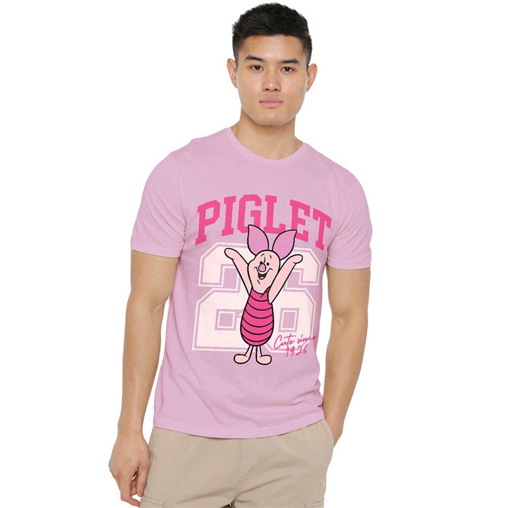 Pink - Disney - Winnie The Pooh Piglet Collegic 1926 T-Shirt Pink - 1