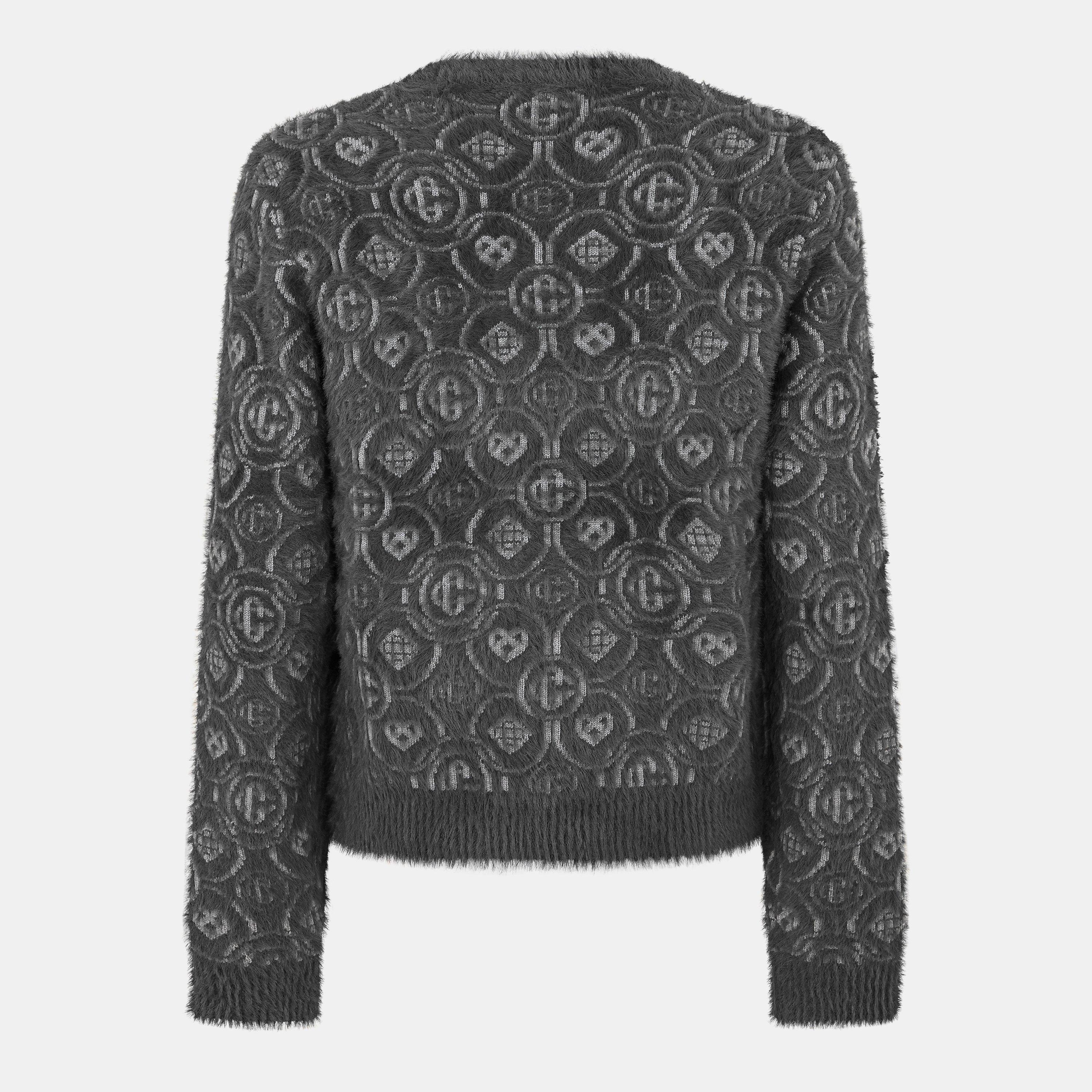 Grey - Casablanca - Men's Casa Mono Crew Neck Jumper - 2