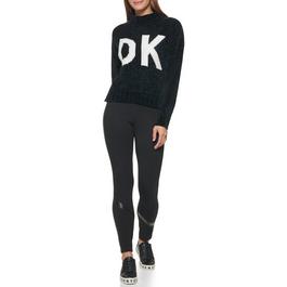 DKNY Chnky Logo Knit Ld31