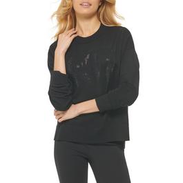 DKNY Embellished Logo Crew Neck Sweater