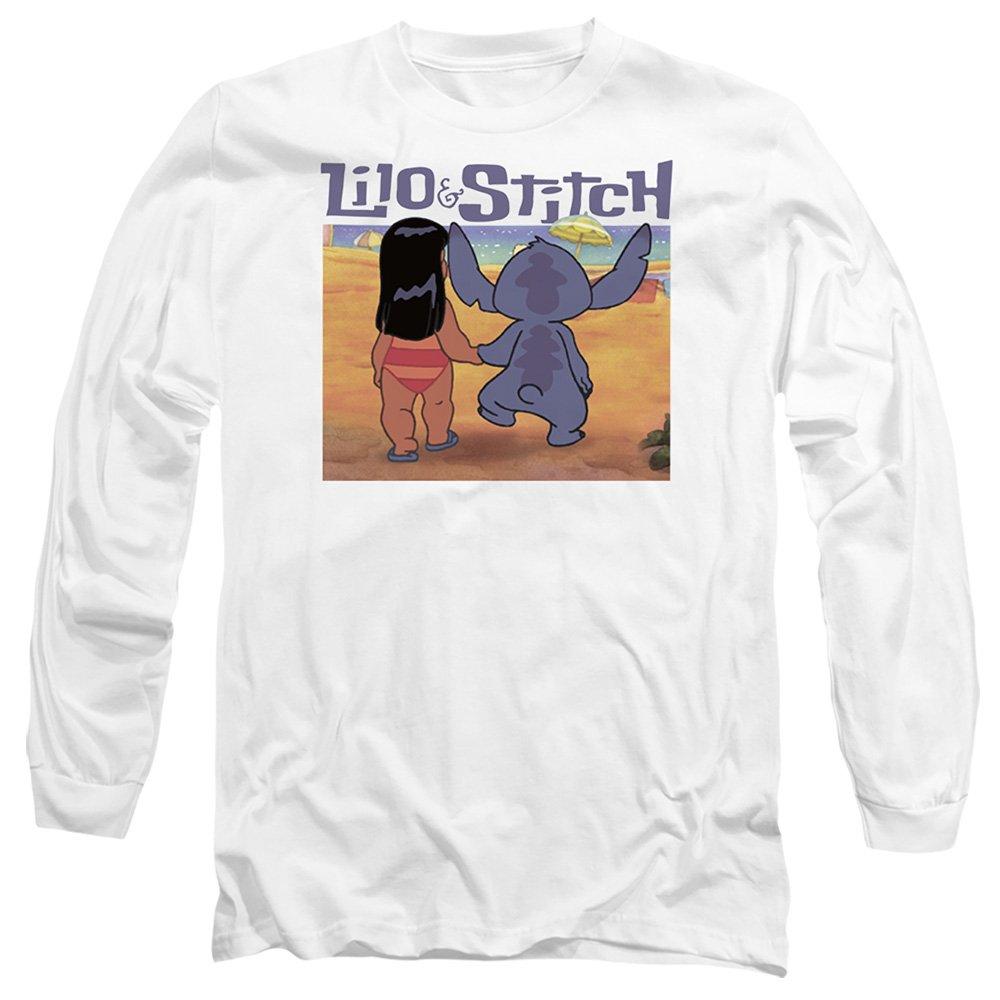 White - Disney - Lilo Stitch Into the Sunset Long Sleeve T-Shirt W - 1