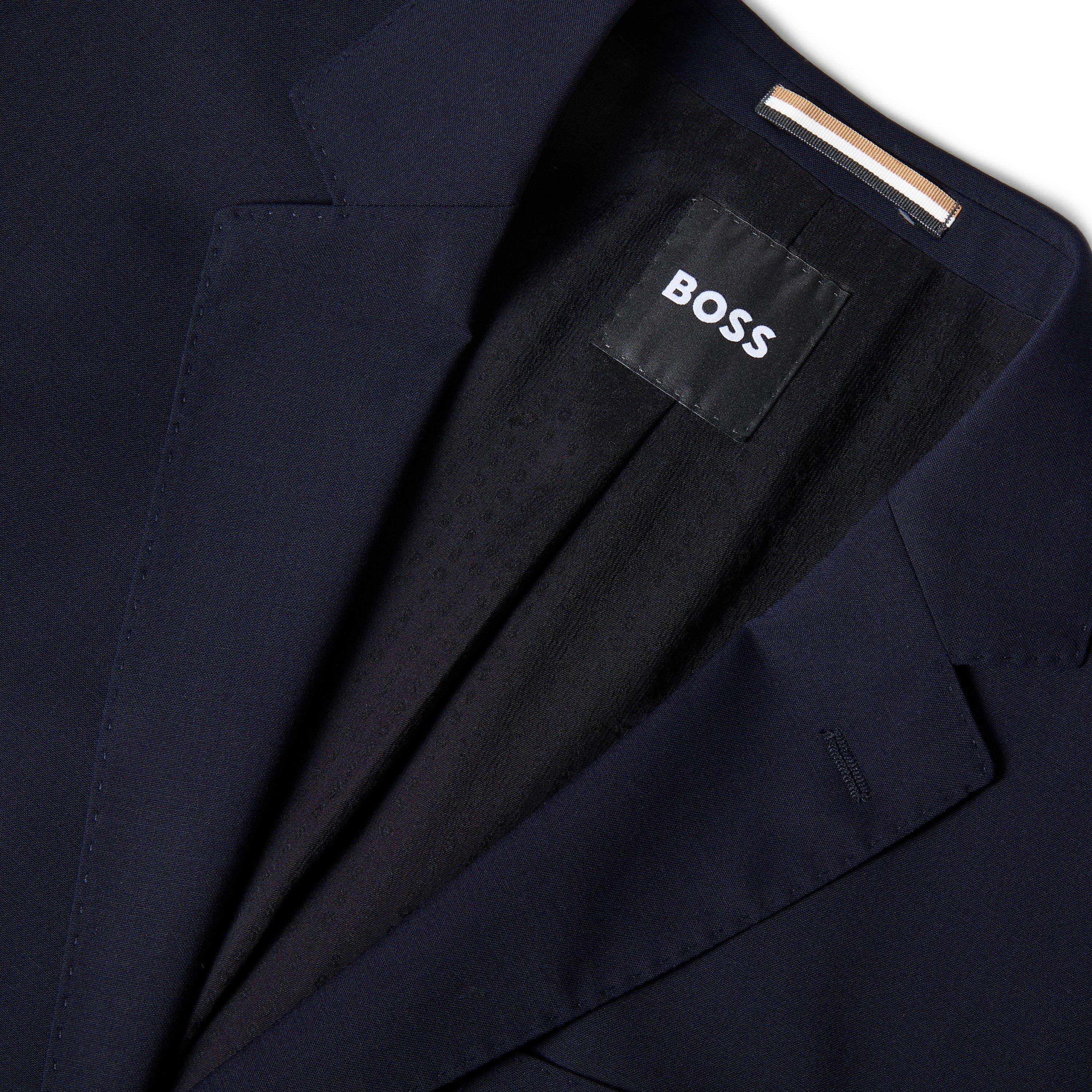 Dark Blue - Boss - Men's Huge Formal Jacket - 3