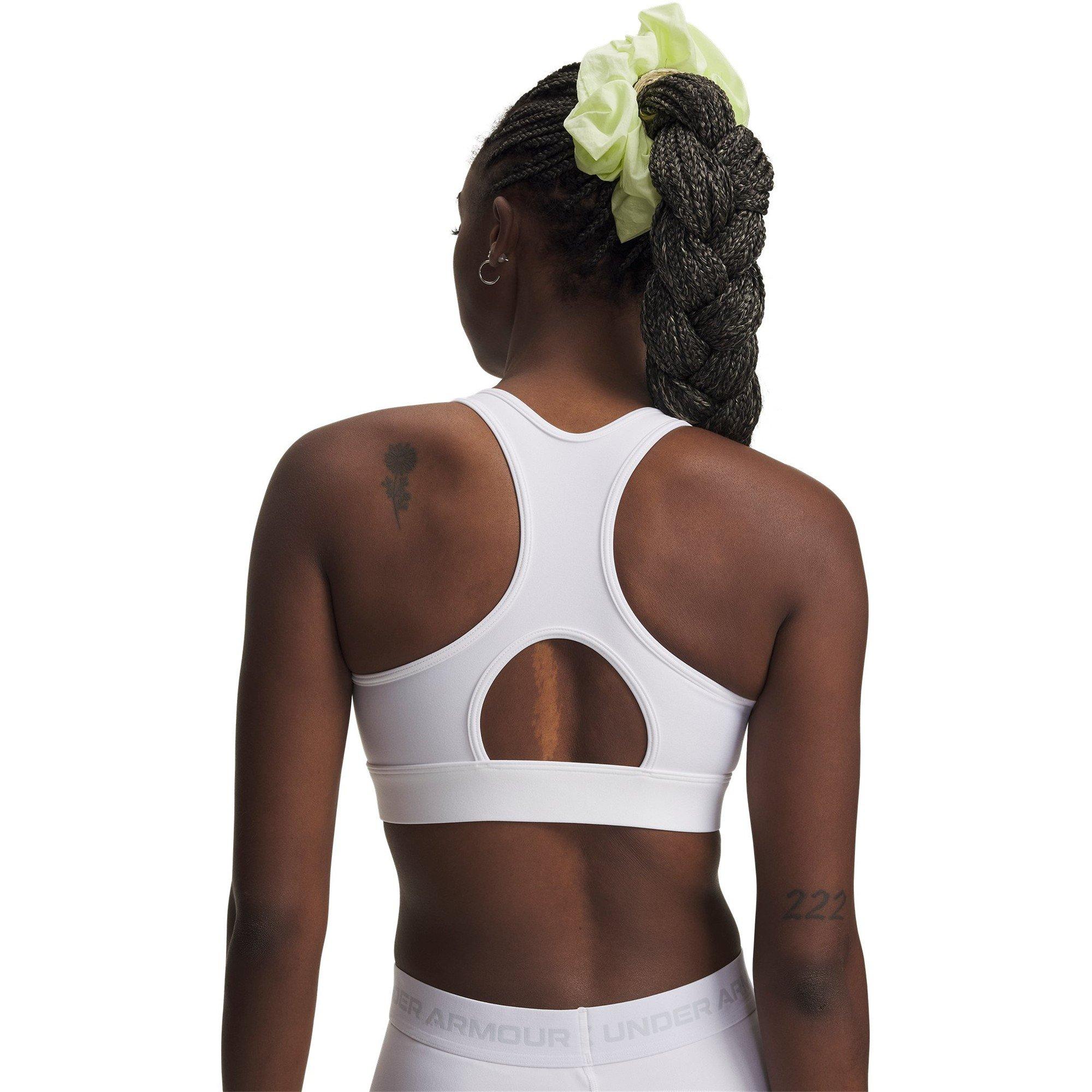 Branco/Cinza - Under Armour - Women's Non Wired Medium Impact Sports Bra - 2