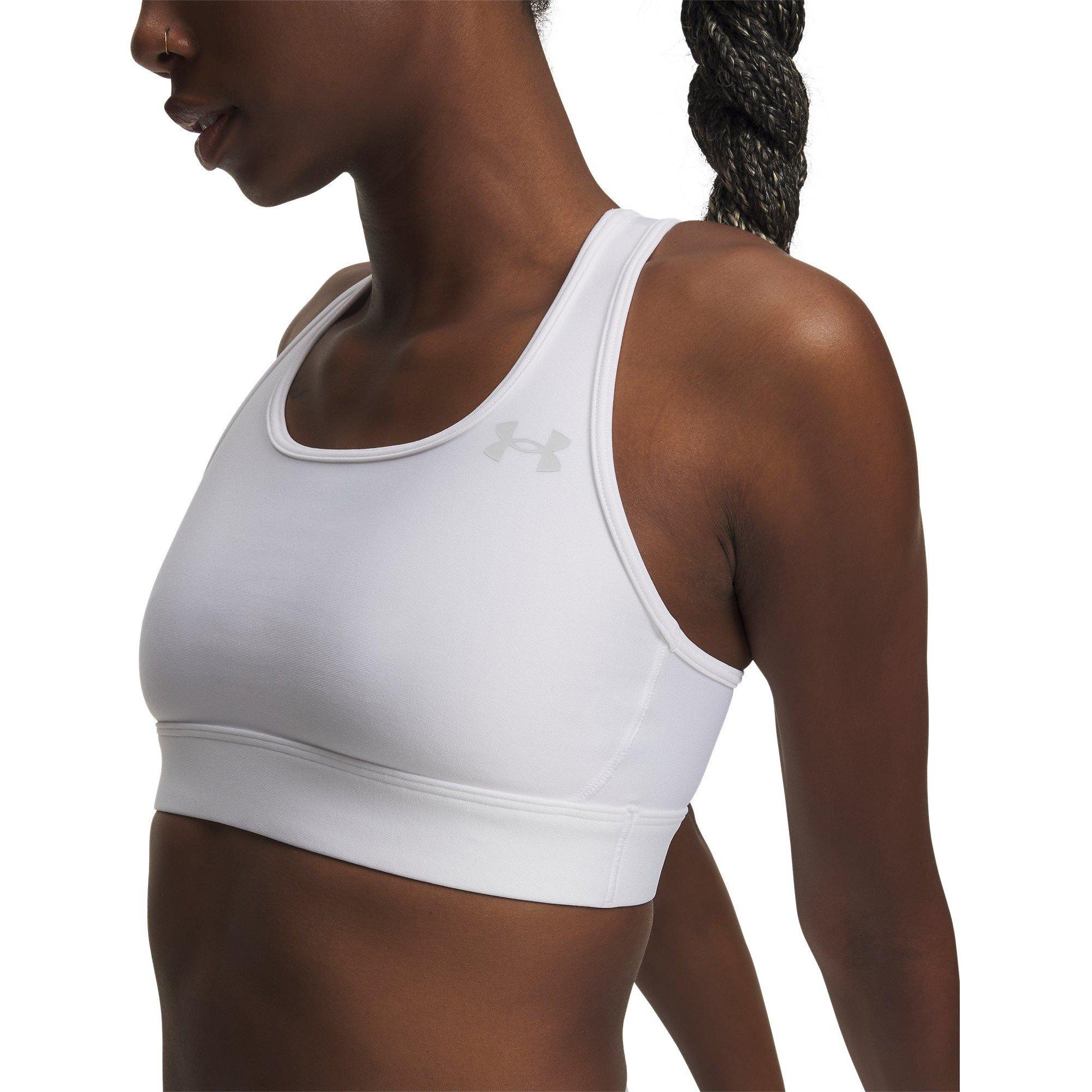 Branco/Cinza - Under Armour - Women's Non Wired Medium Impact Sports Bra - 13
