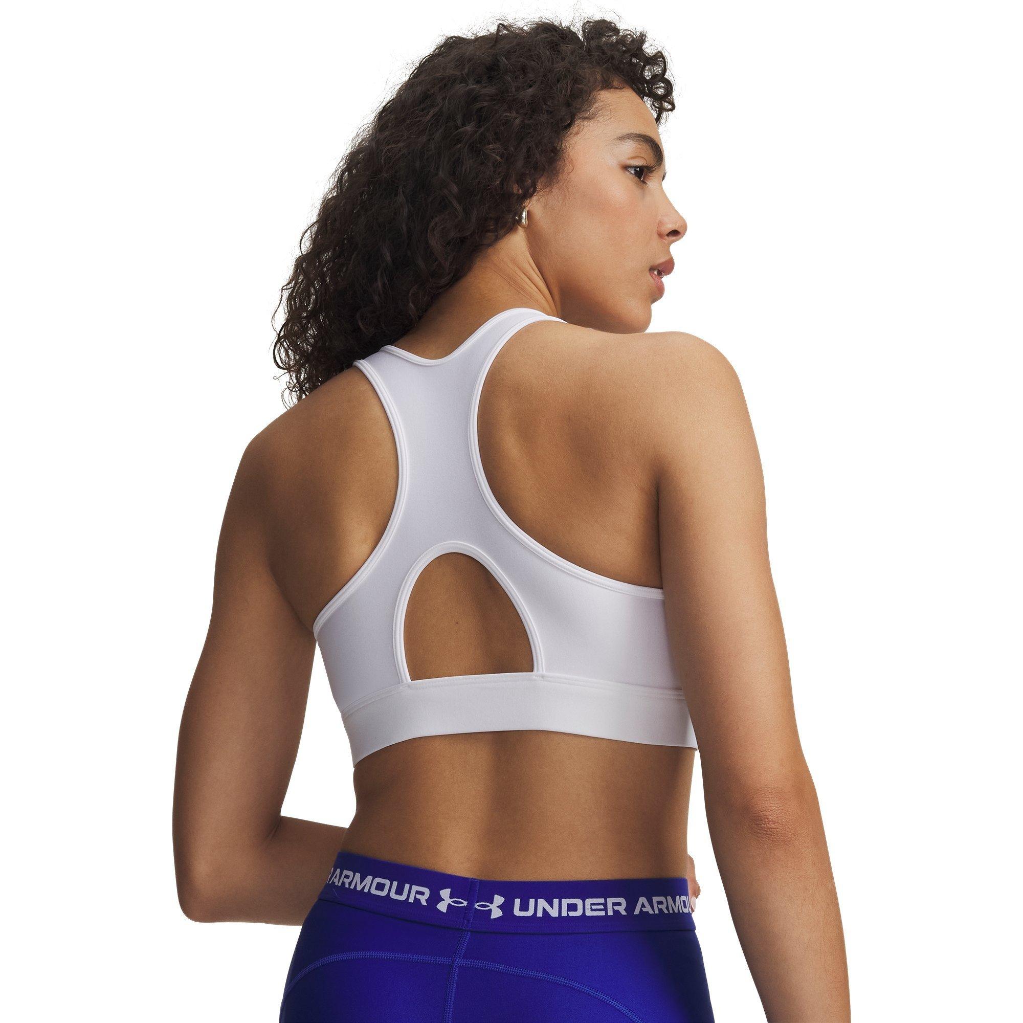 Branco/Cinza - Under Armour - Women's Non Wired Medium Impact Sports Bra - 6