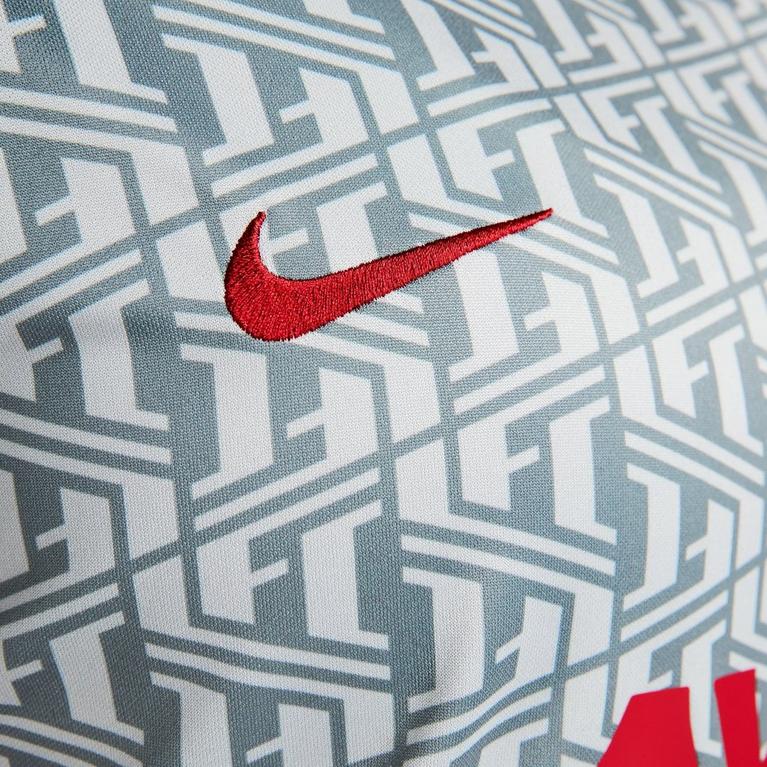 Gris Loup/Rouge - Nike - Sweatshirt com capuz 1188 - 4