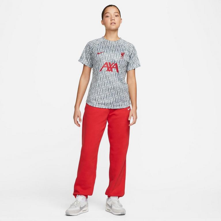 Gris Loup/Rouge - Nike - Sweatshirt com capuz 1188 - 6
