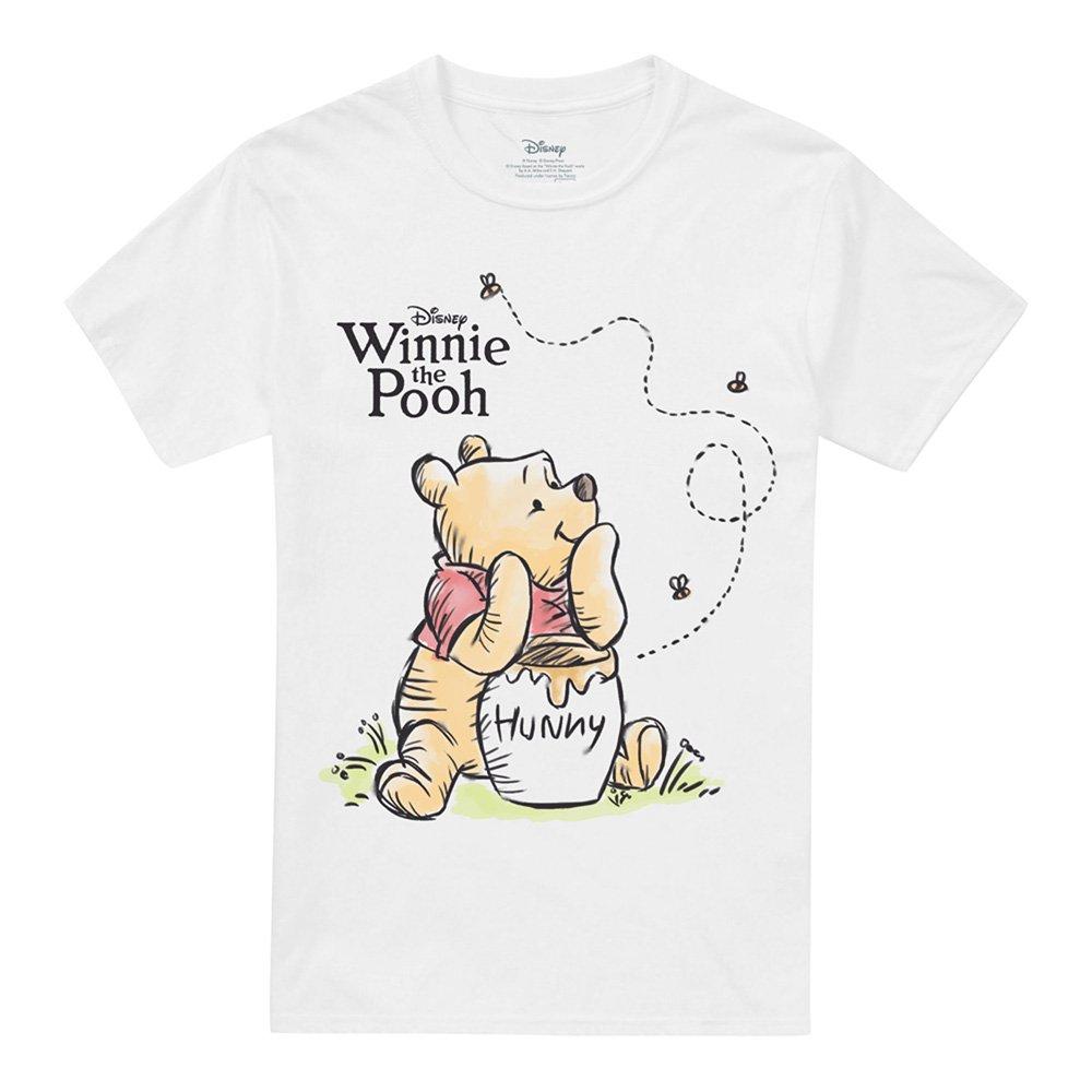 White - Disney - Winnie The Pooh Hunny Poster T-Shirt White - 4
