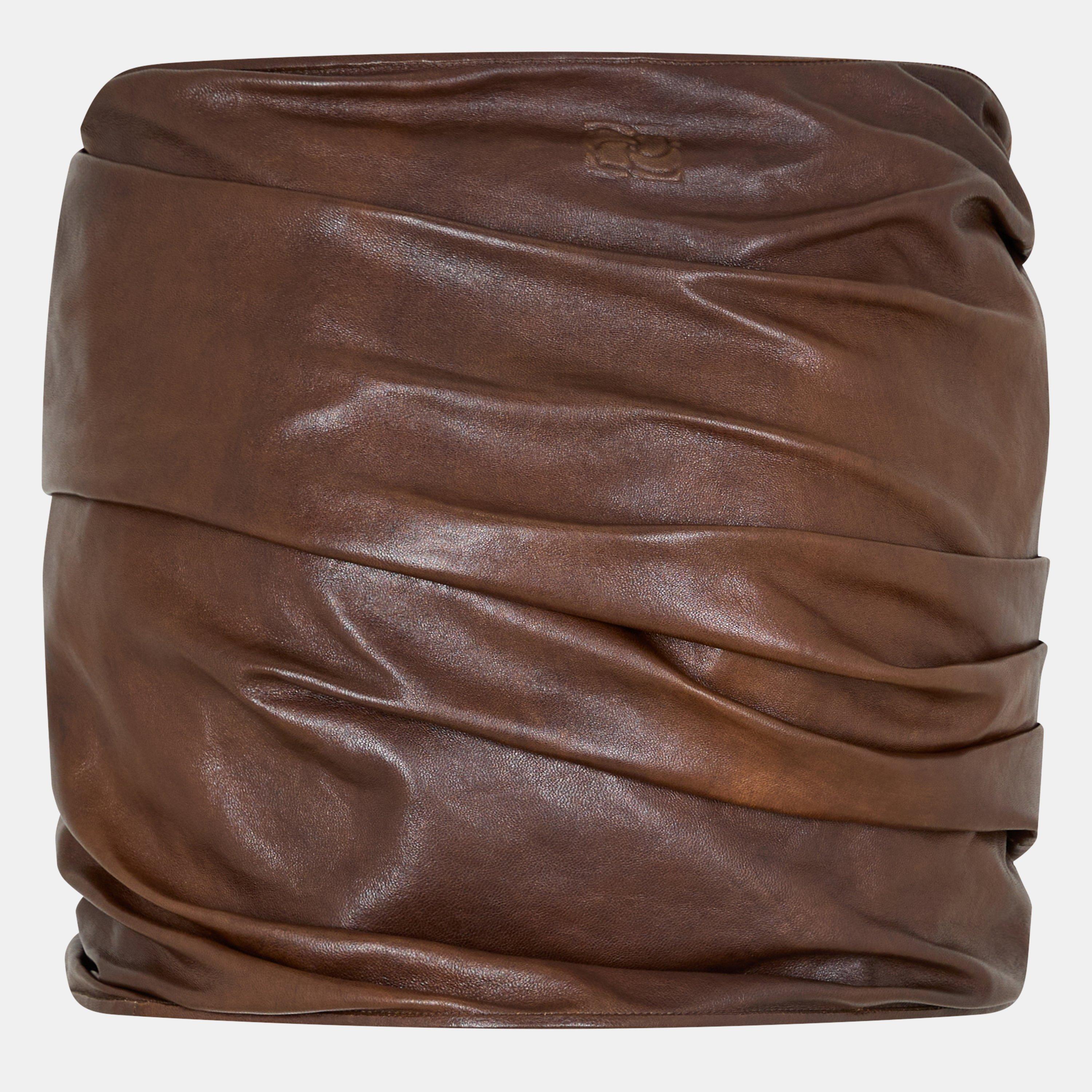 Brown - Magda Butrym - Women's Mini Skirt - 2