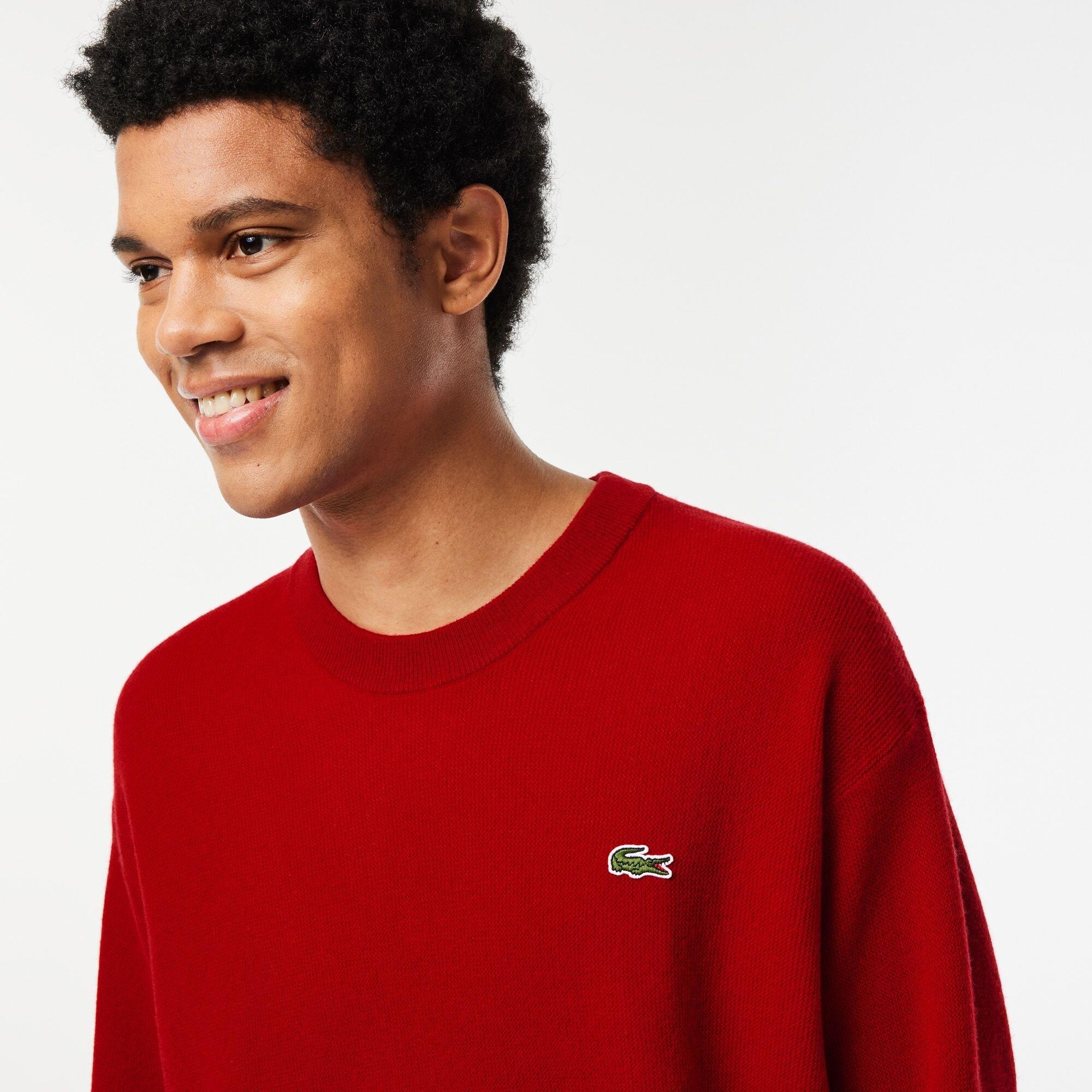 Rood - Lacoste - Men's Crew Neck Jumper - 2