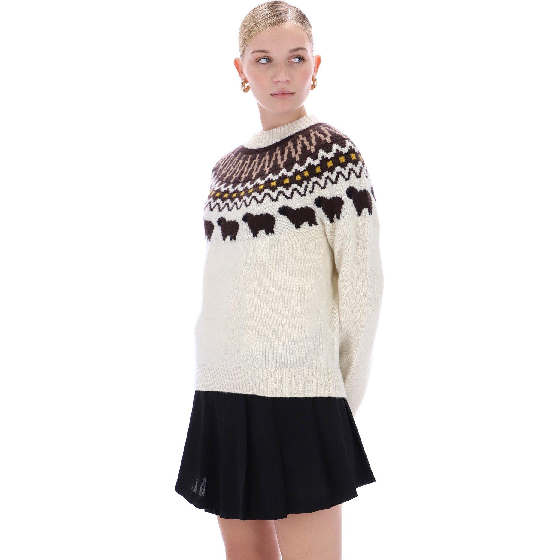 Antique White - Hunter - Hunter Fairisle Jmpr Ld54 - 2