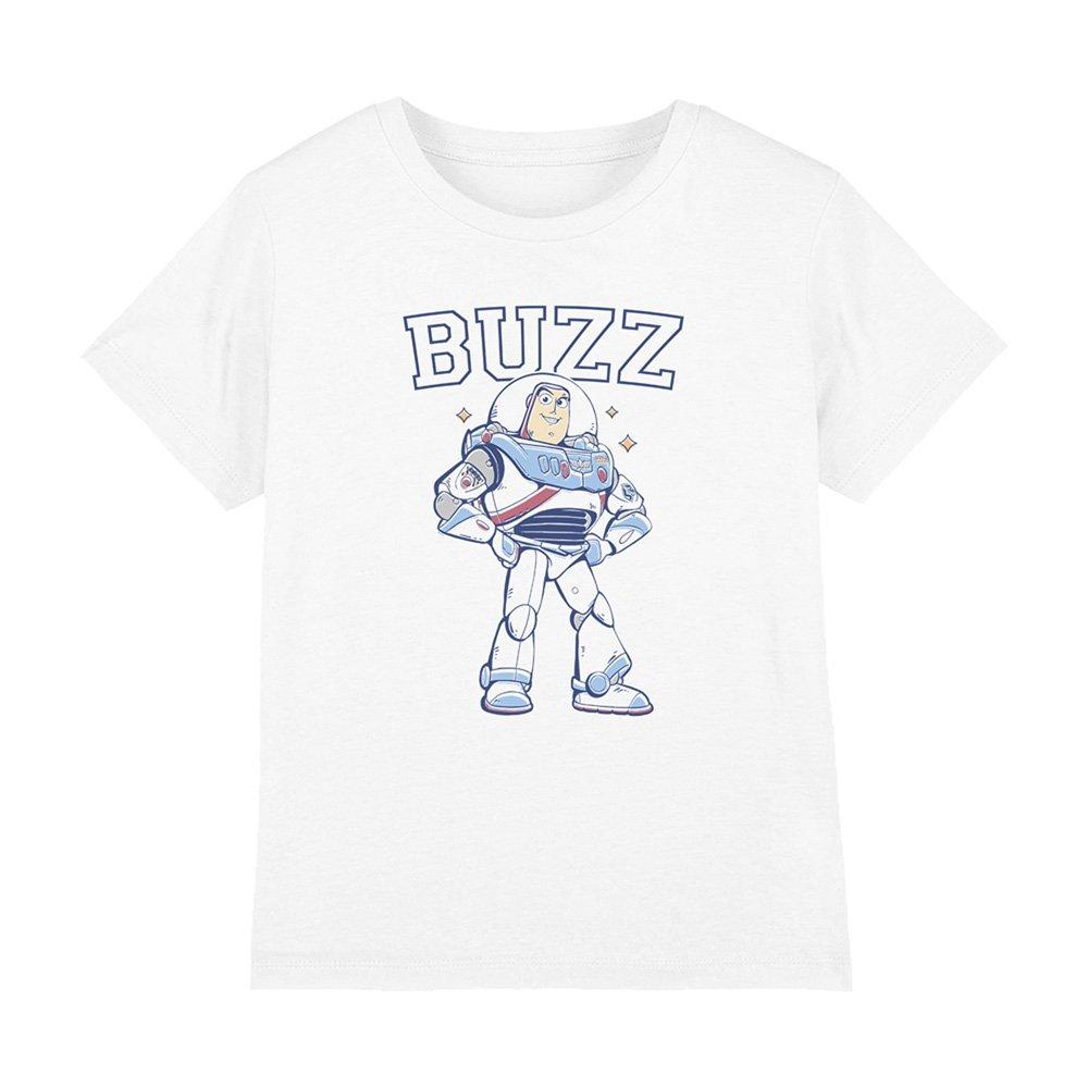 White - Disney - Toy Story Buzz Lightyear Collegiate Kids T-Shirt - 1