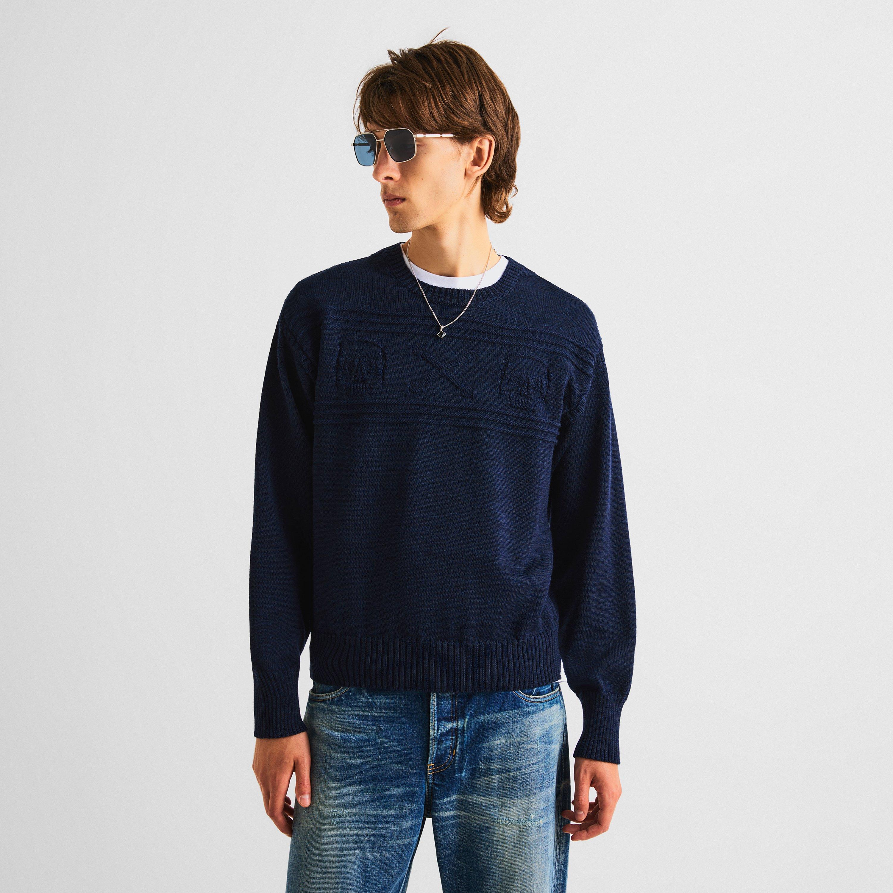 Indigo - Alexander McQueen - Alex Skull Knit Sn63 - 3