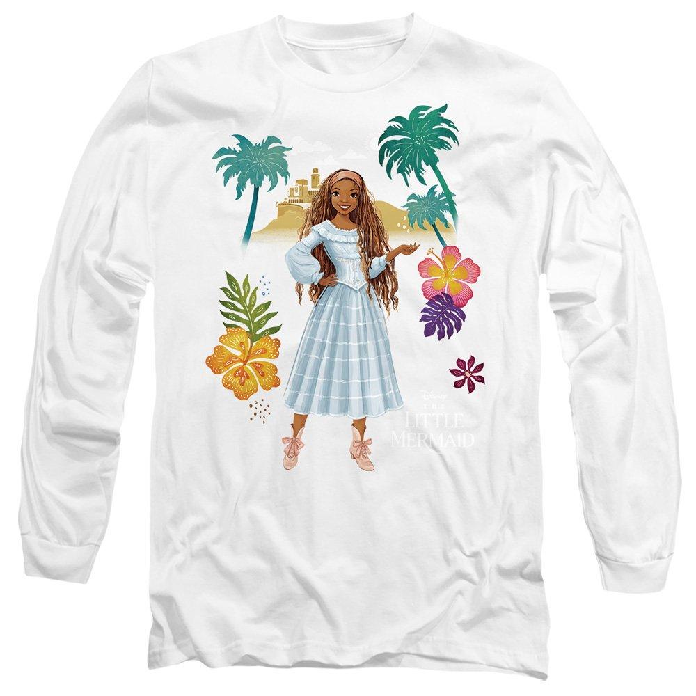White - Disney - The Little Mermaid Ariel Island Girl Long Sleeve - 1