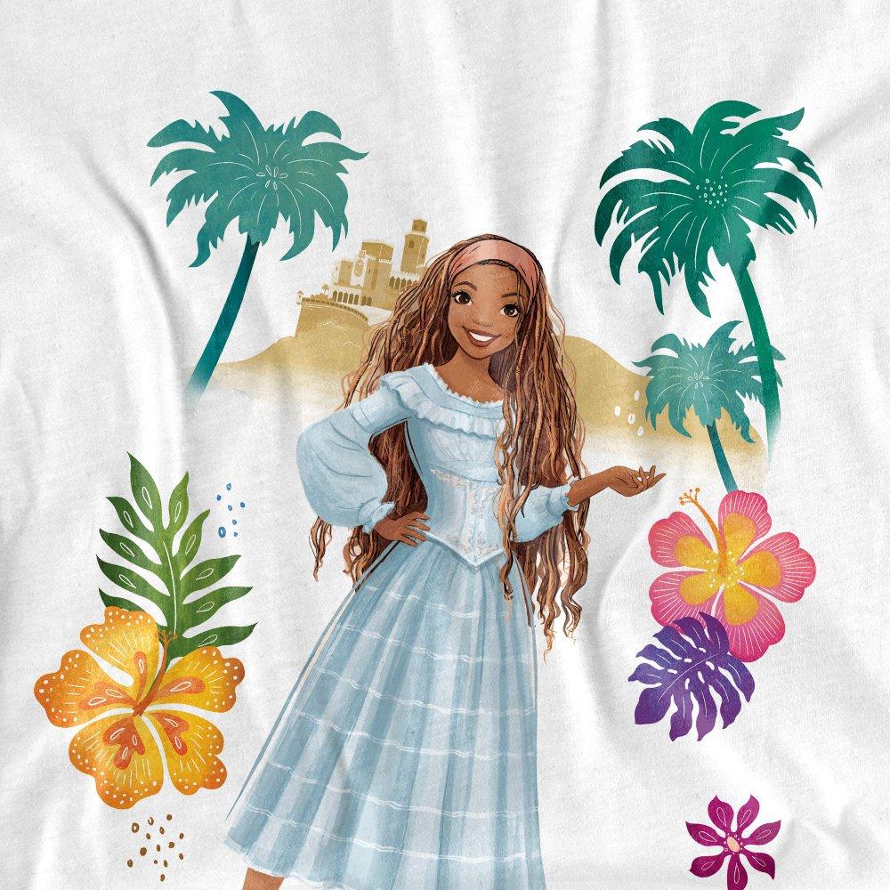 White - Disney - The Little Mermaid Ariel Island Girl Long Sleeve - 2