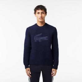 Lacoste Quilted Croc Badge Sweater