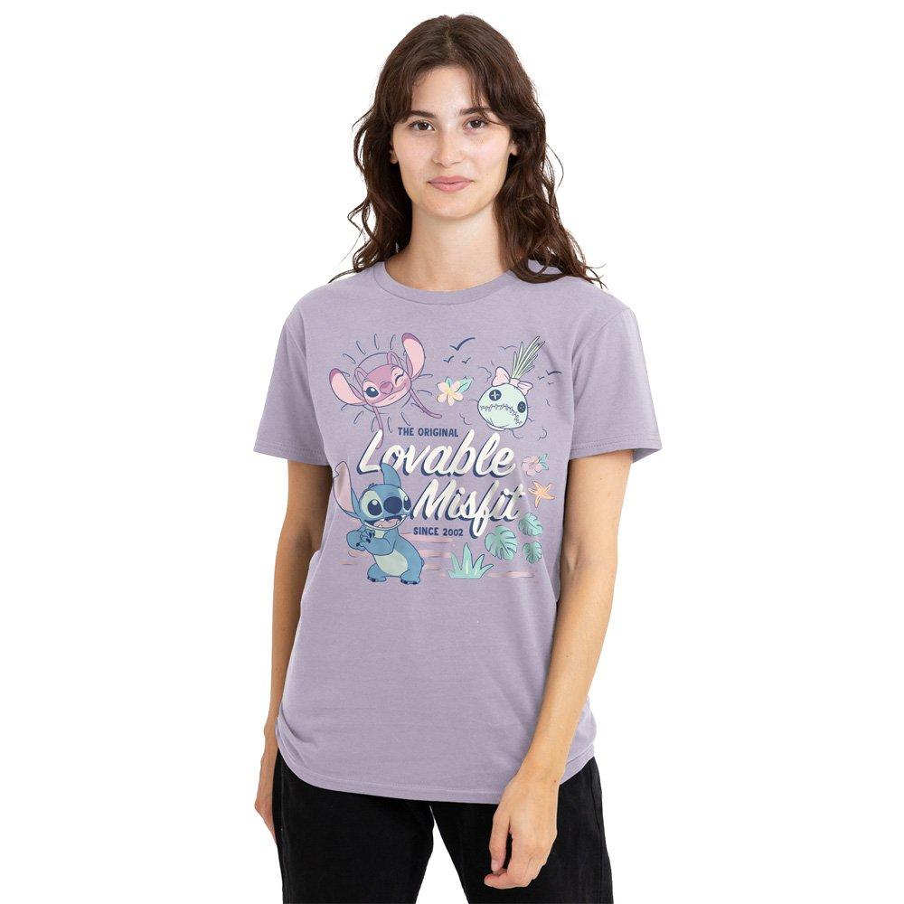 Lavender - Disney - Lilo And Stitch Lovable Misfit Classic T Shirt So - 1