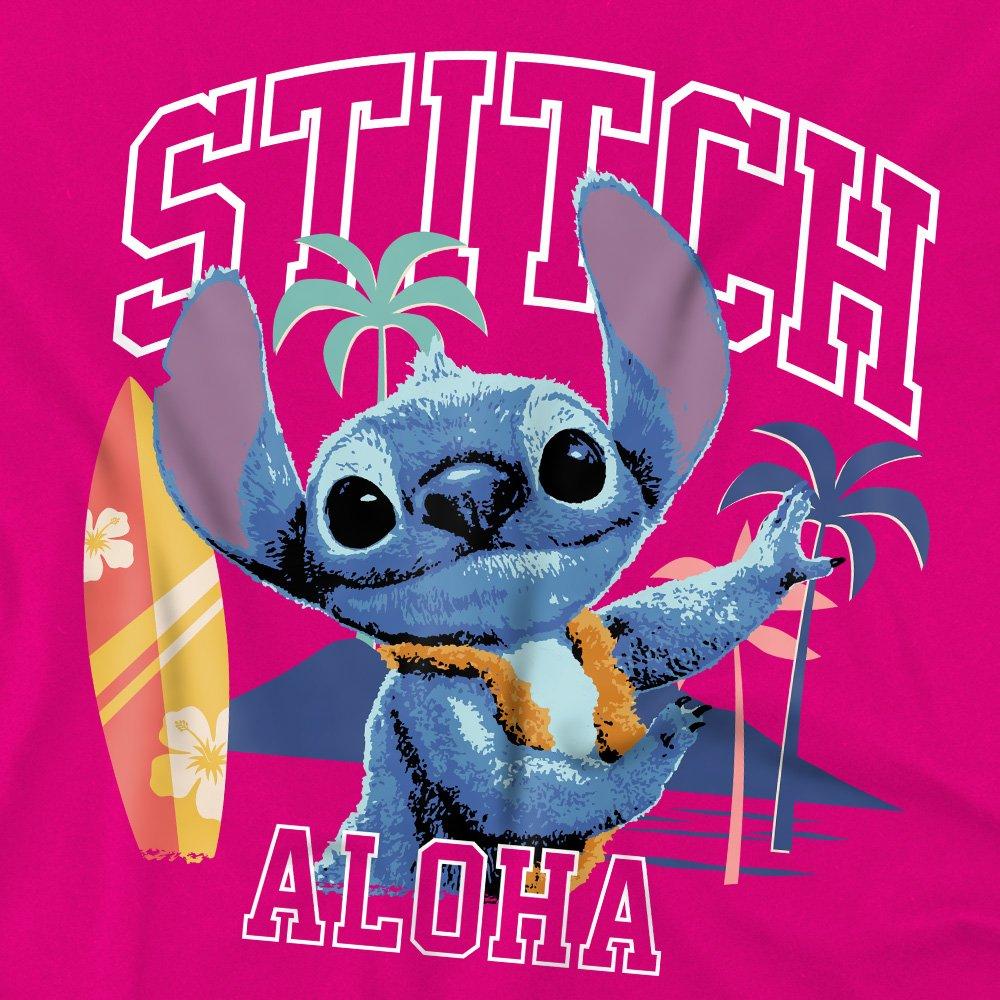 Bright Pink - Disney - Lilo & Stitch Live Action Stitch Aloha Surf Kids T - 2