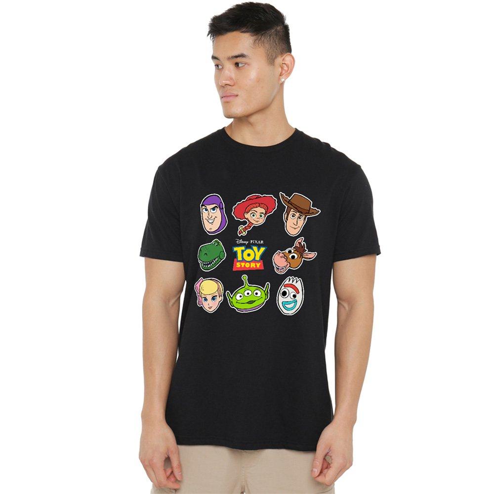 Black - Disney - Toy Story Character Face Cutouts T-Shirt Black - 1