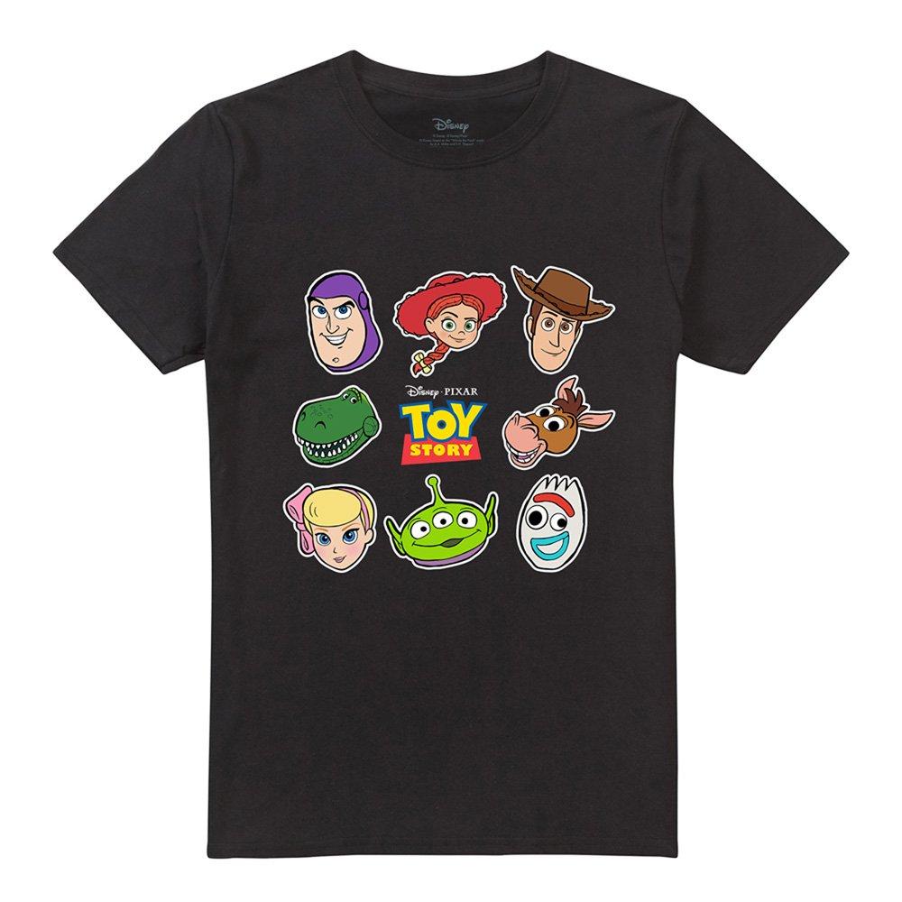 Black - Disney - Toy Story Character Face Cutouts T-Shirt Black - 4