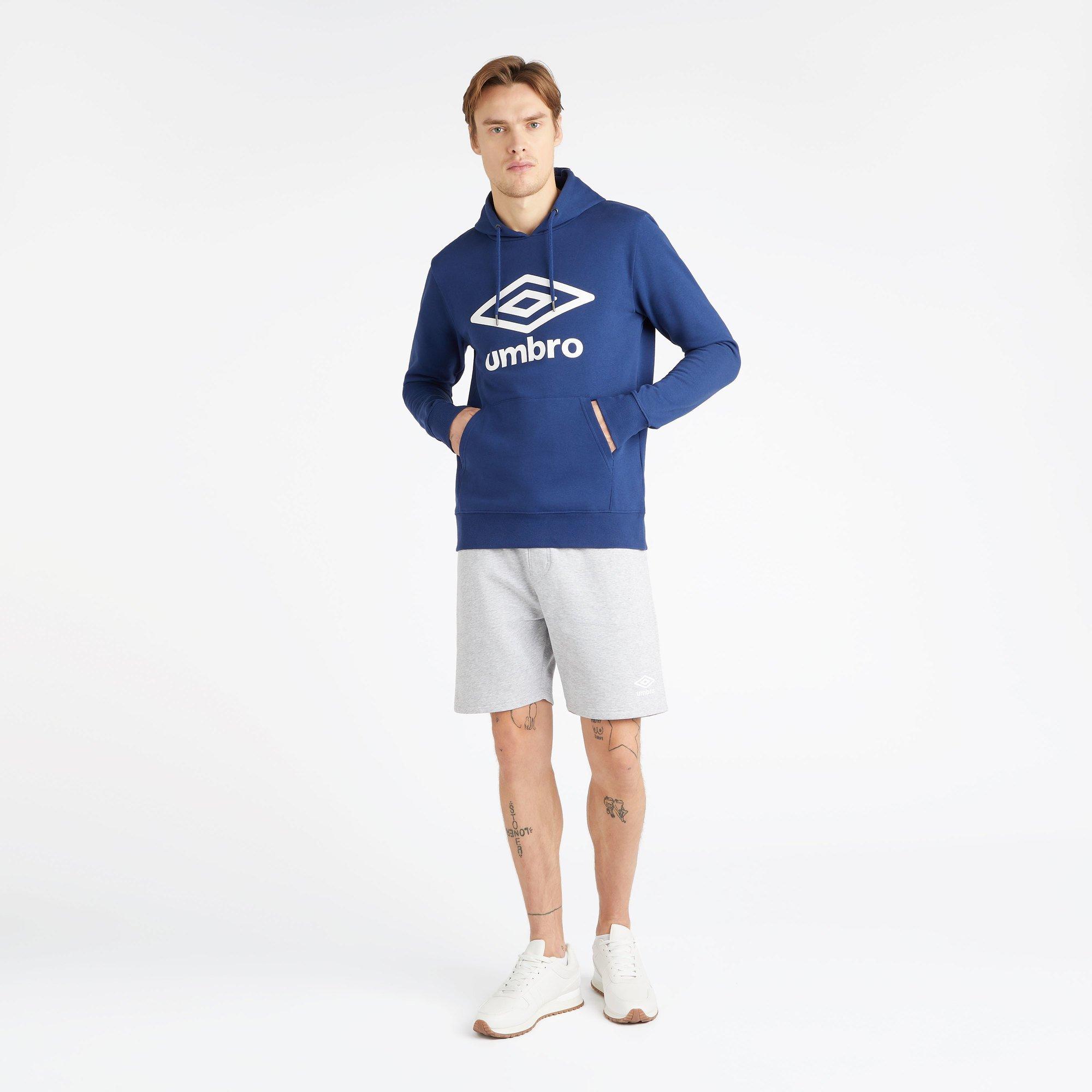 Navy / White - Umbro - Team Knitted Hoodie - 2