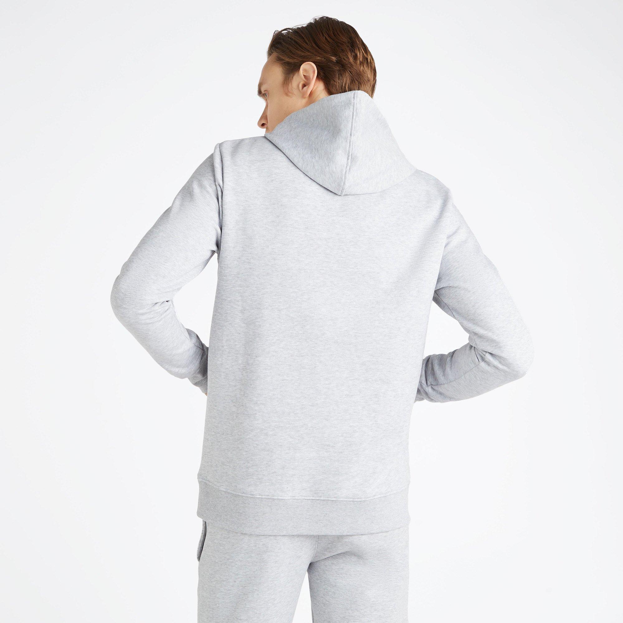 Grey Marl/White - Umbro - Men's Team Knitted Hoodie - 3