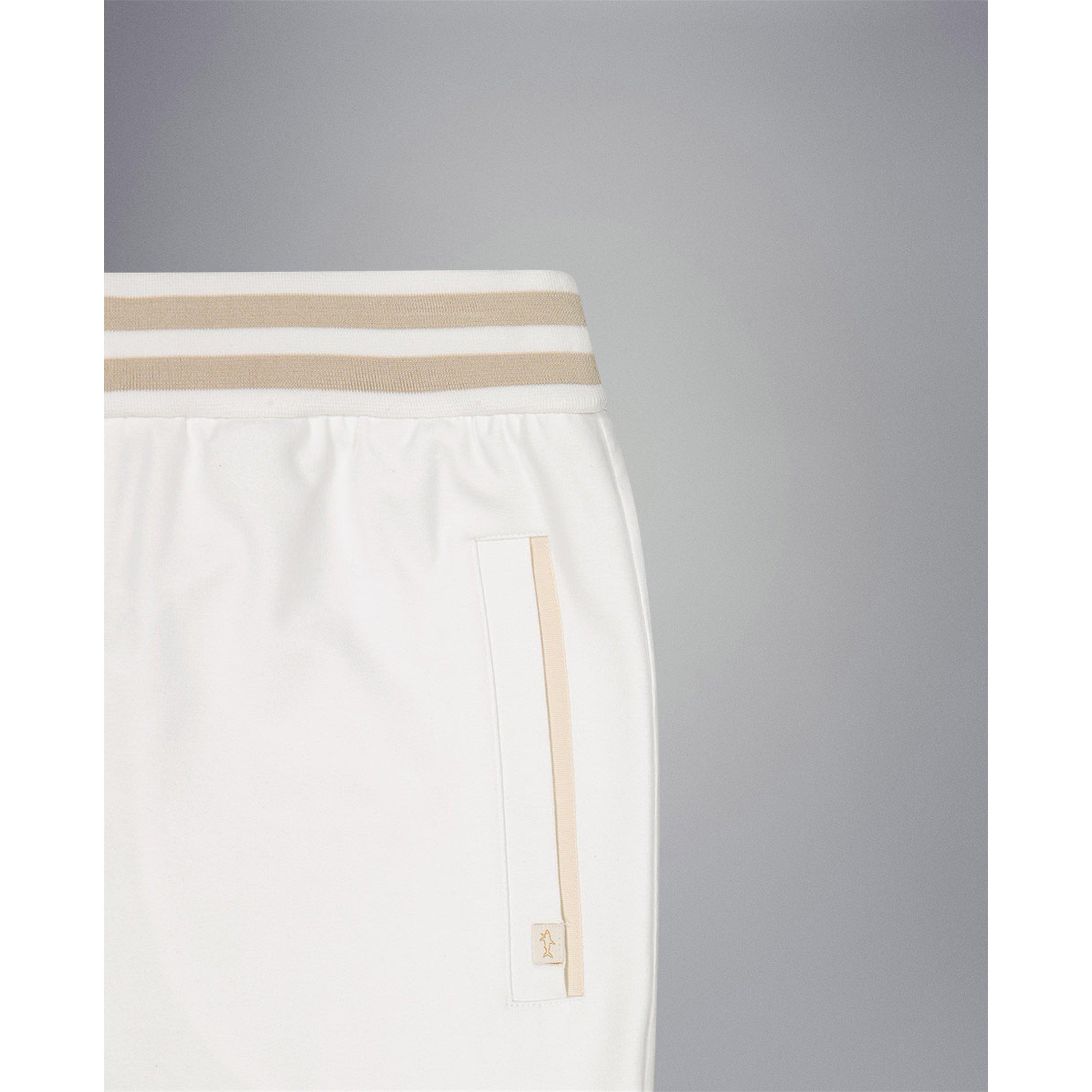 White - Paul And Shark - Men's Bermuda Drawstring Chino Shorts - 3
