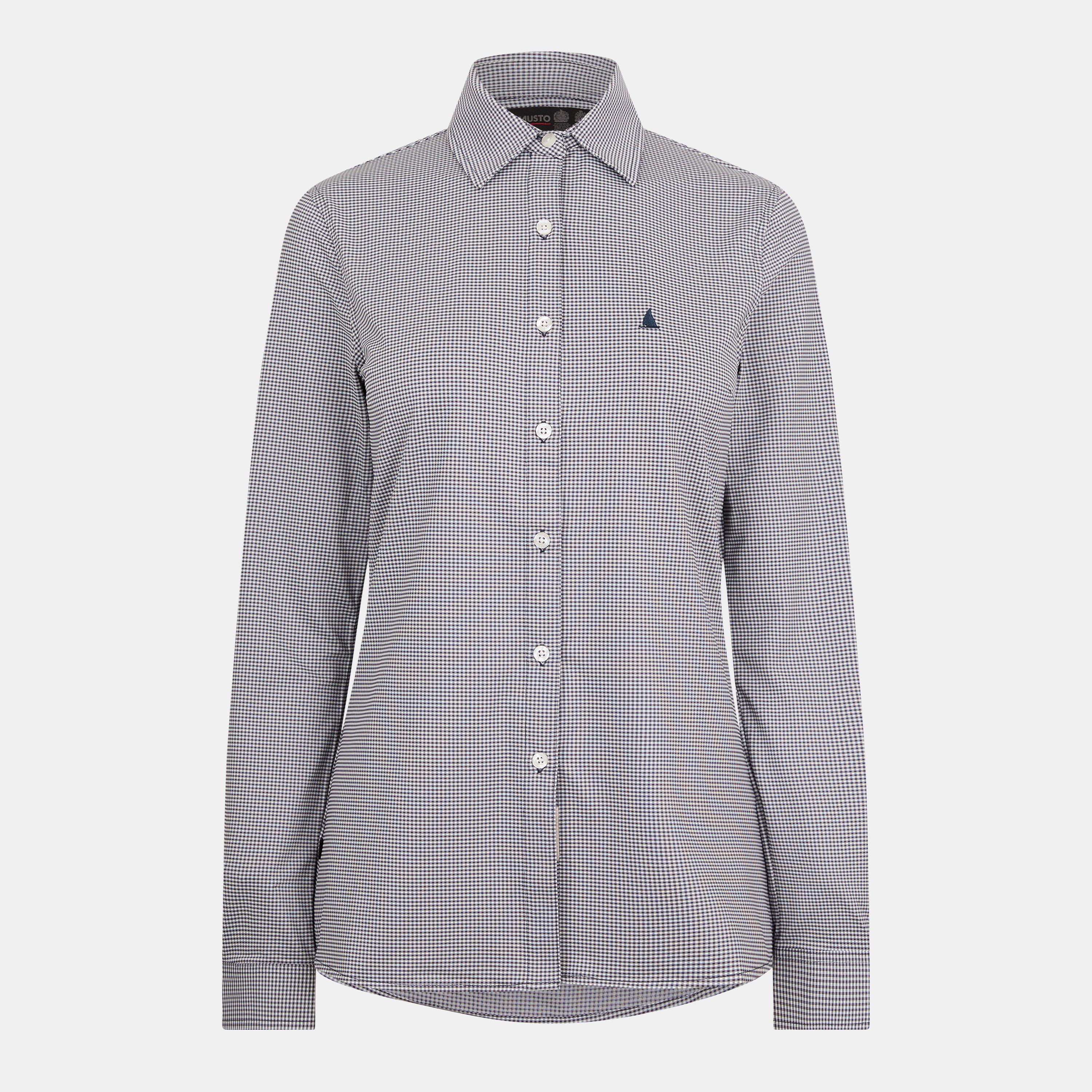 True Navy Check - Musto - Effortless Ls Shirt Fw Womens - 1