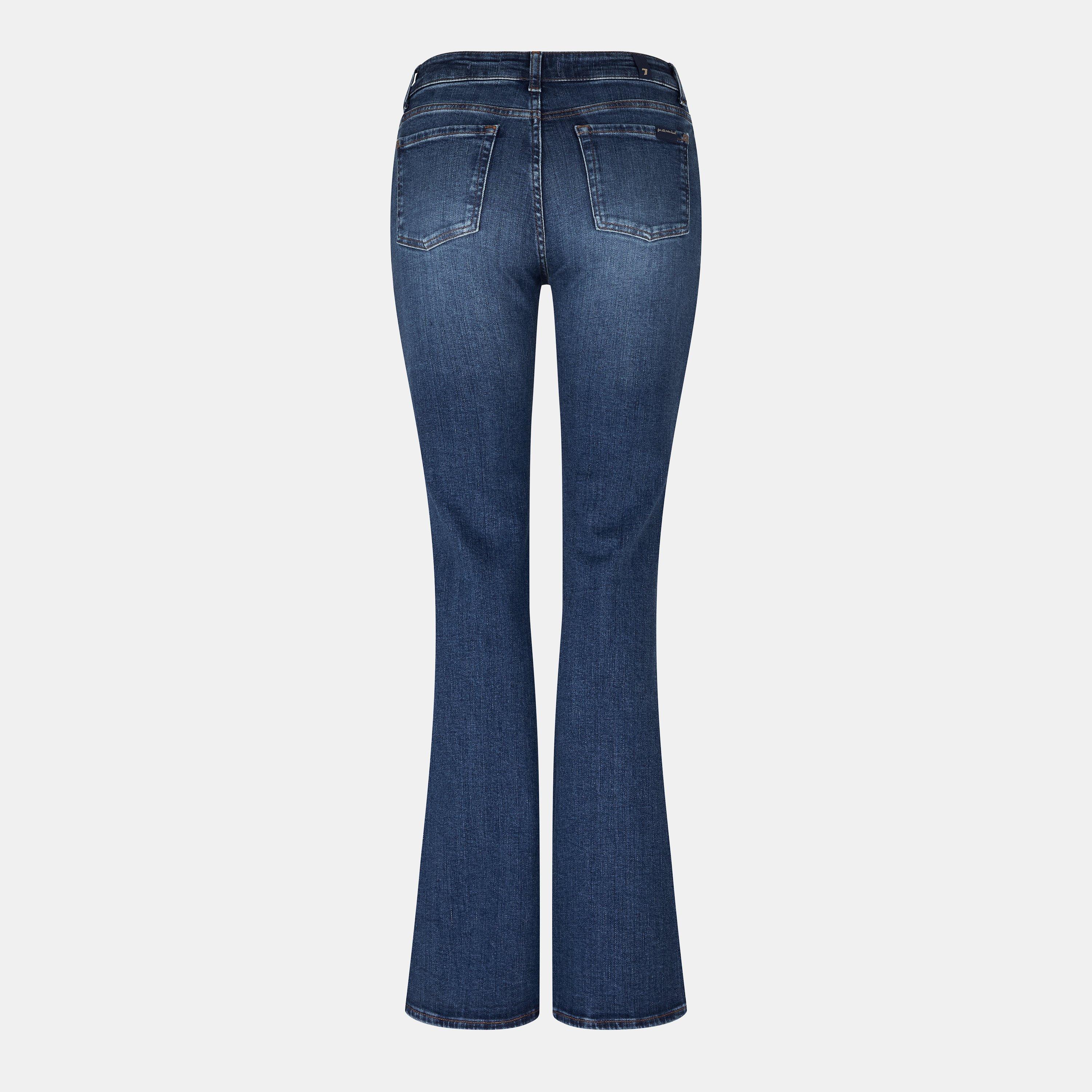 Mid Blue - 7 For All Mankind - Women's Bootcut Jeans - 2
